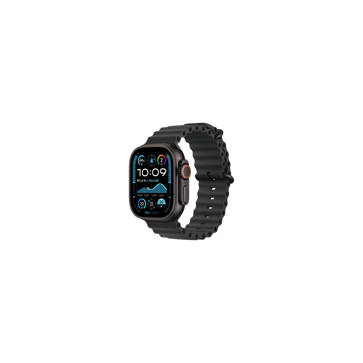 Refurbished - Apple Watch Ultra 2 (GPS + Cellular) 49mm Black Titanium Case with Black Ocean Band