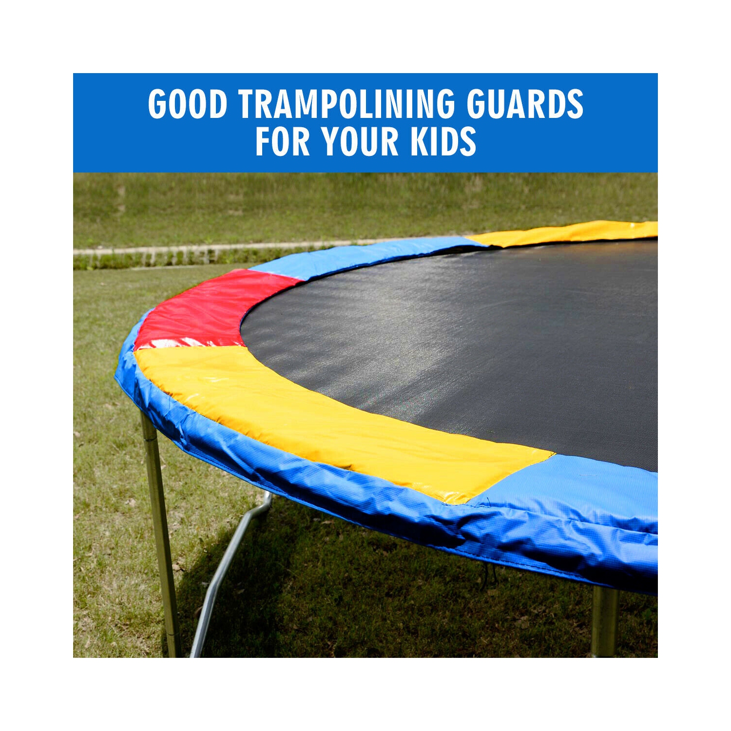 Gymax Trampoline Safety Pad Spring Round Frame Pad Cover Replacement Multi Color