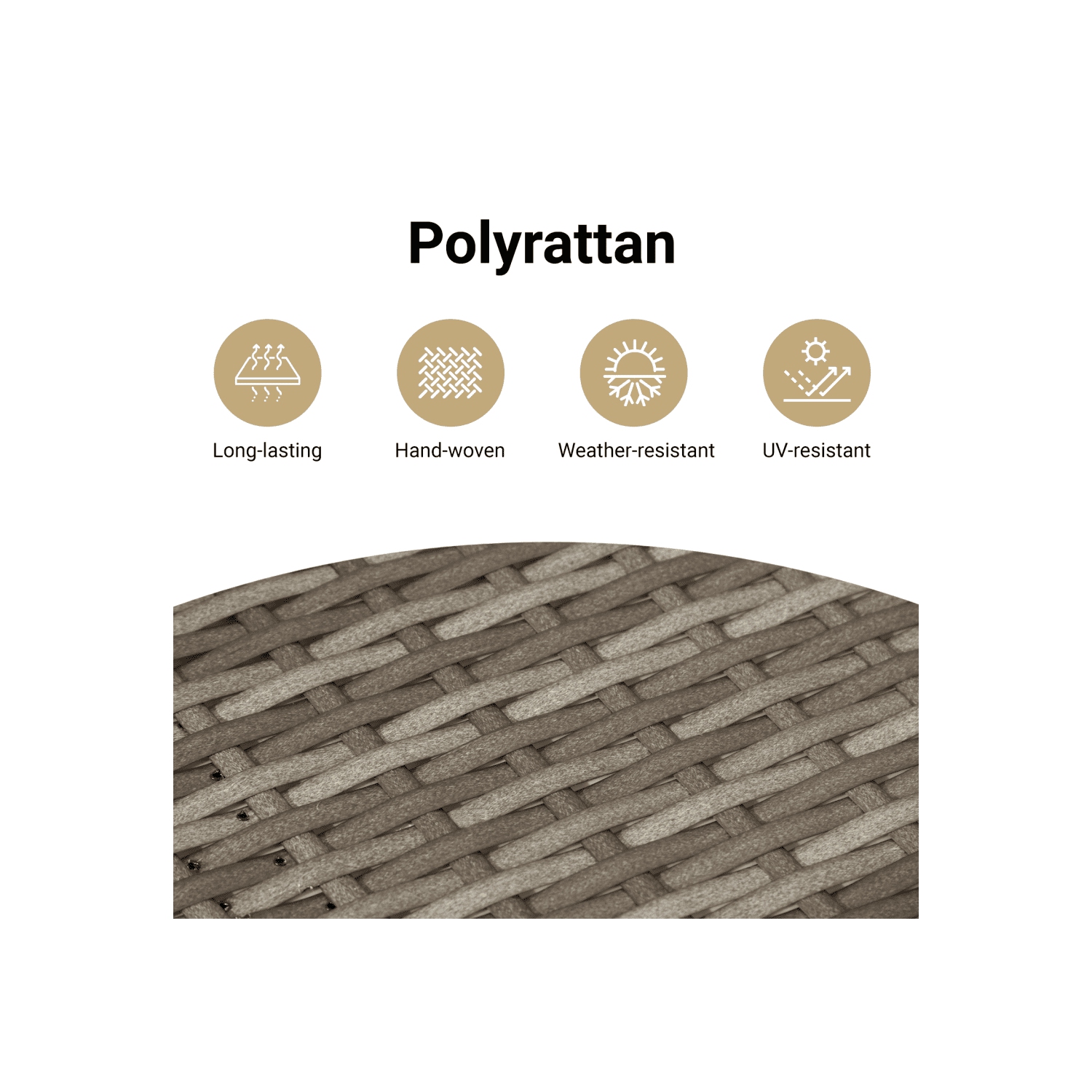 vidaXL Garden Side Table with Wooden Top Grey 58x27.5x55 cm Poly Rattan