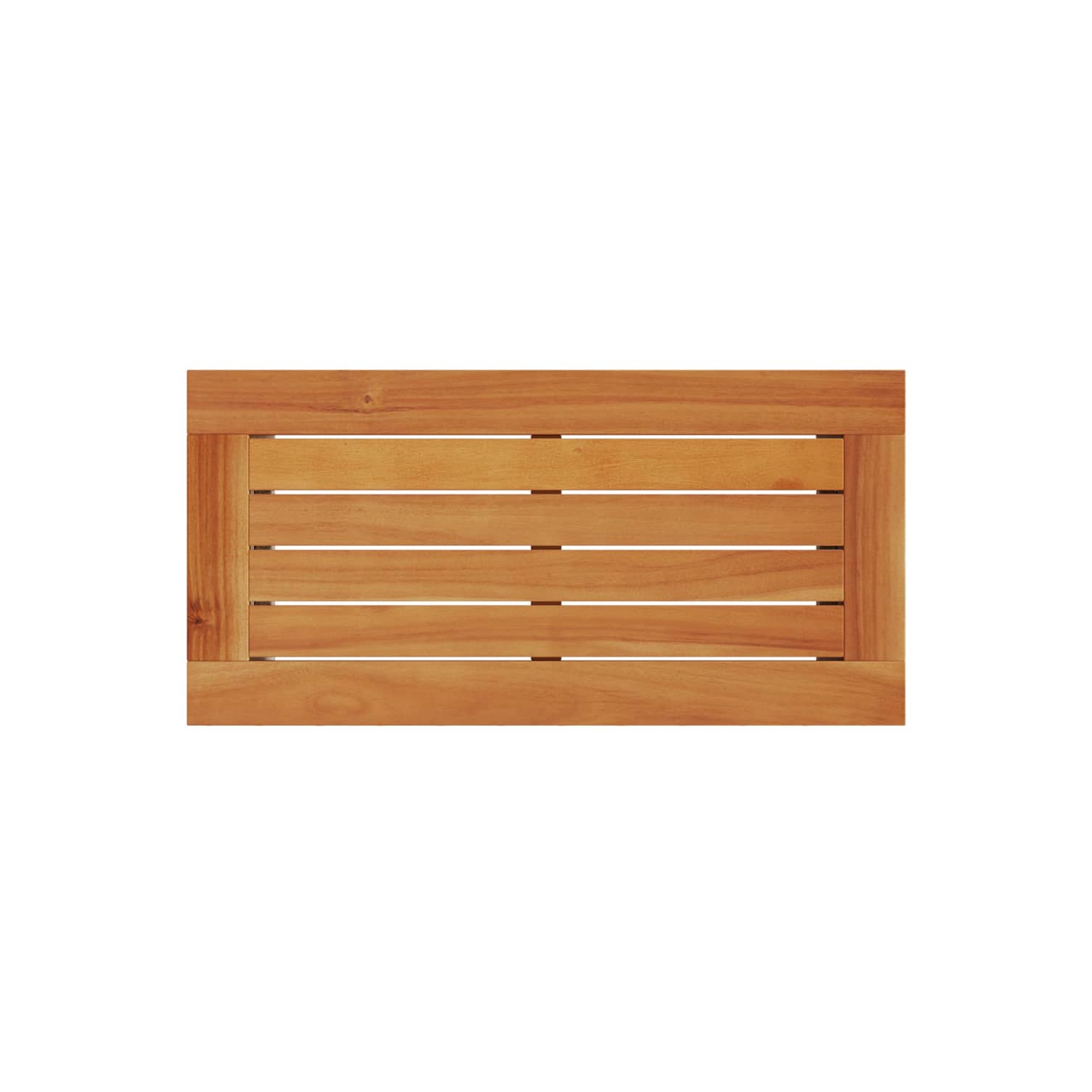 vidaXL Garden Side Table with Wooden Top Grey 58x27.5x55 cm Poly Rattan