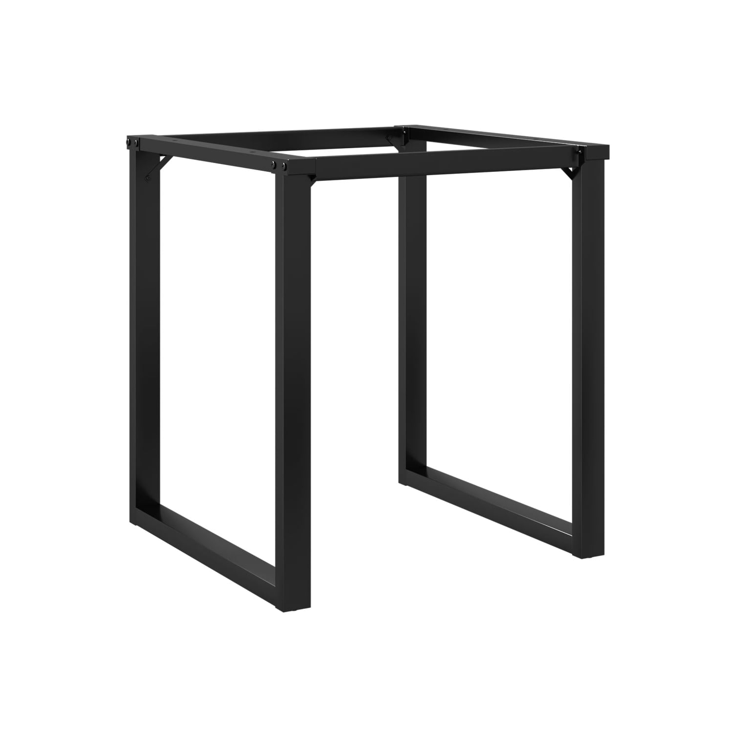 Pieds de table vidaXL pour salle à manger avec cadre en O 70 x 70 x 73&nbsp;cm en acier