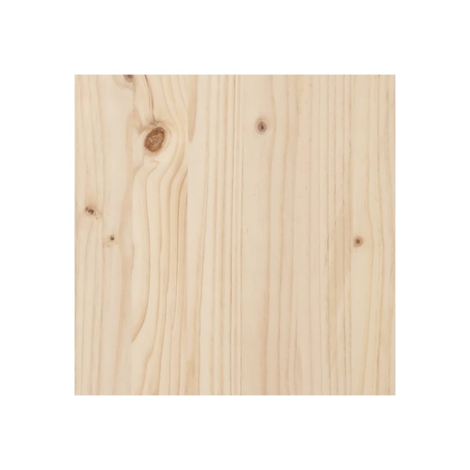 VidaXL Table basse Châssis en O 90x40x45.5&nbsp;cm Pin massif et acier