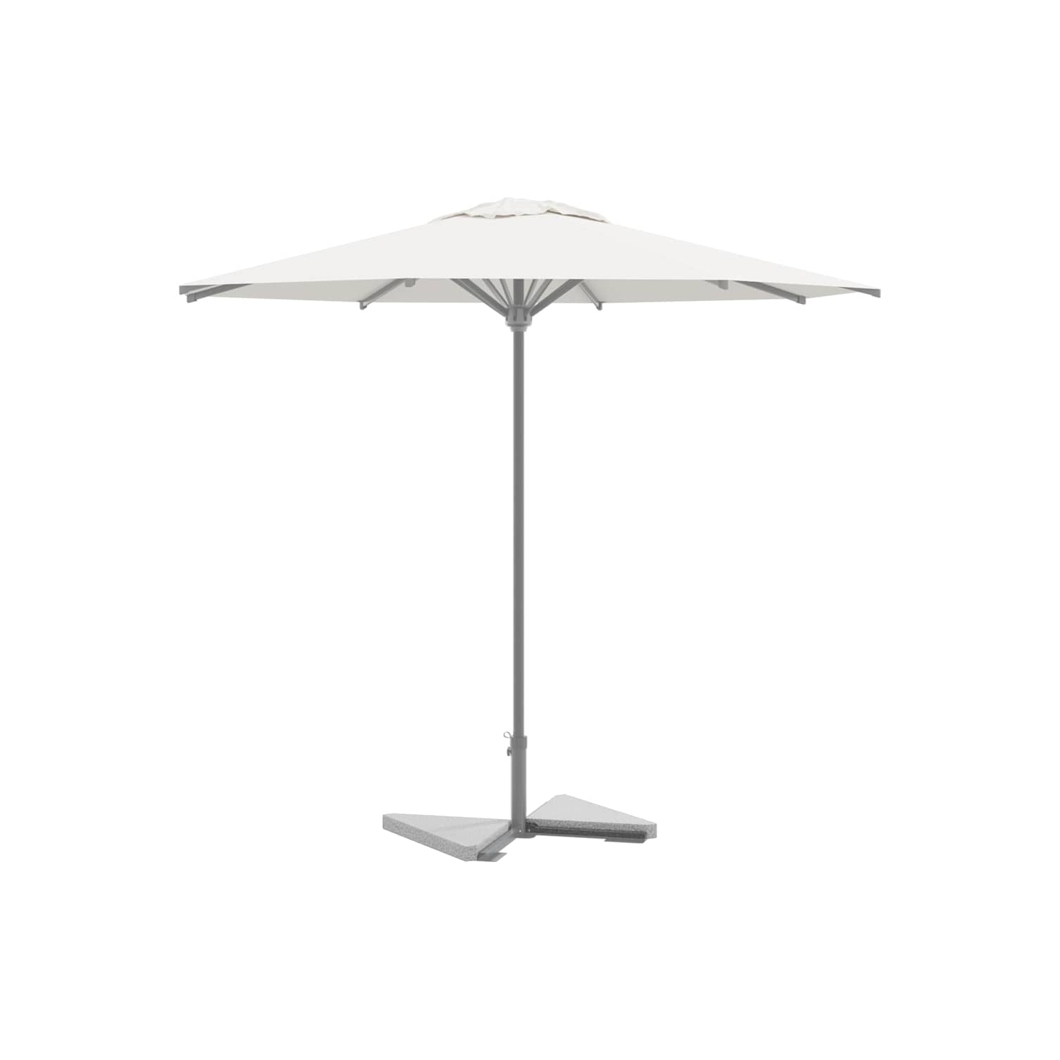 vidaXL Umbrella Weight Plates 2 pcs Grey Granite Triangular 14 kg