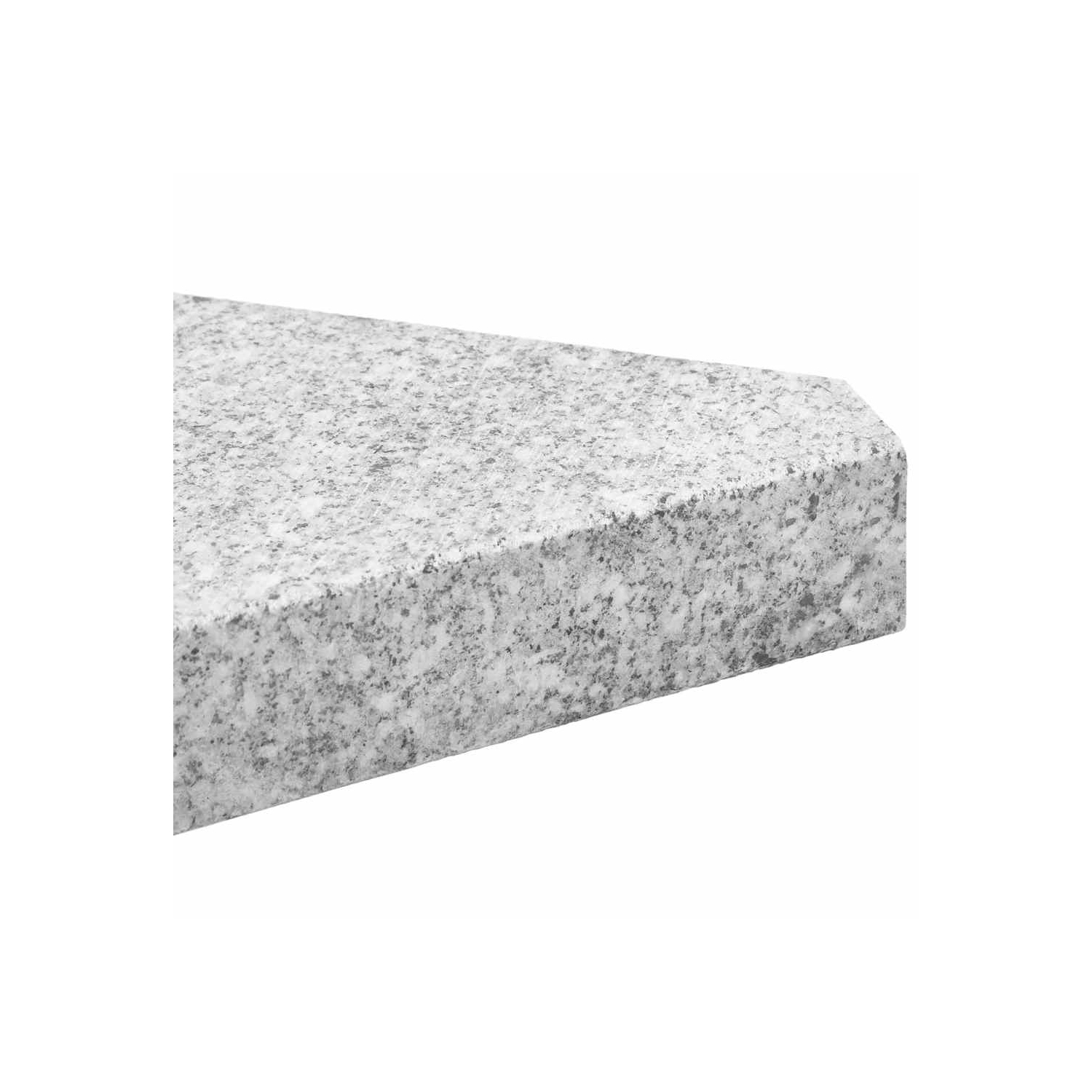 vidaXL Umbrella Weight Plates 2 pcs Grey Granite Triangular 14 kg