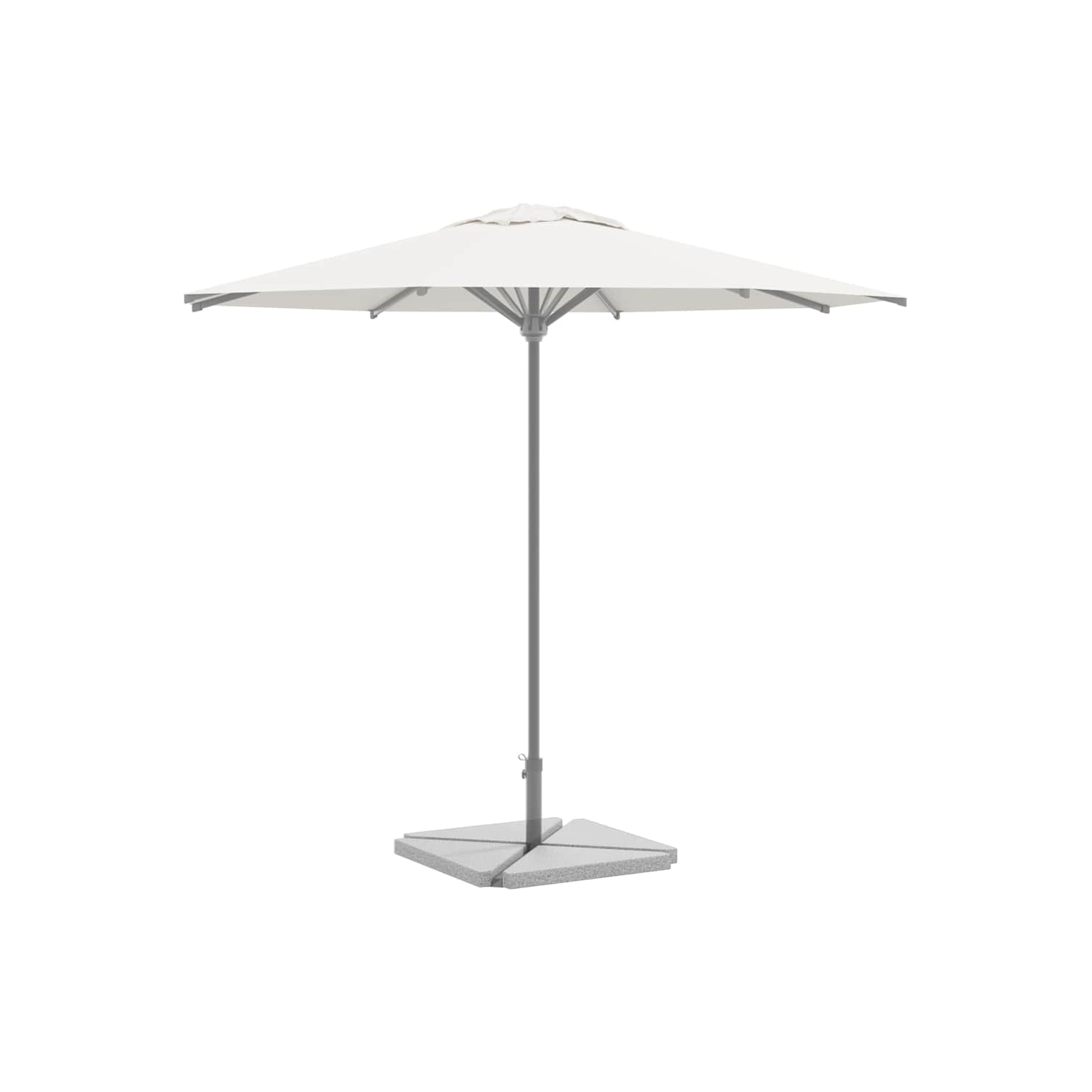 vidaXL Umbrella Weight Plates 4 pcs Grey Granite Triangular 14 kg