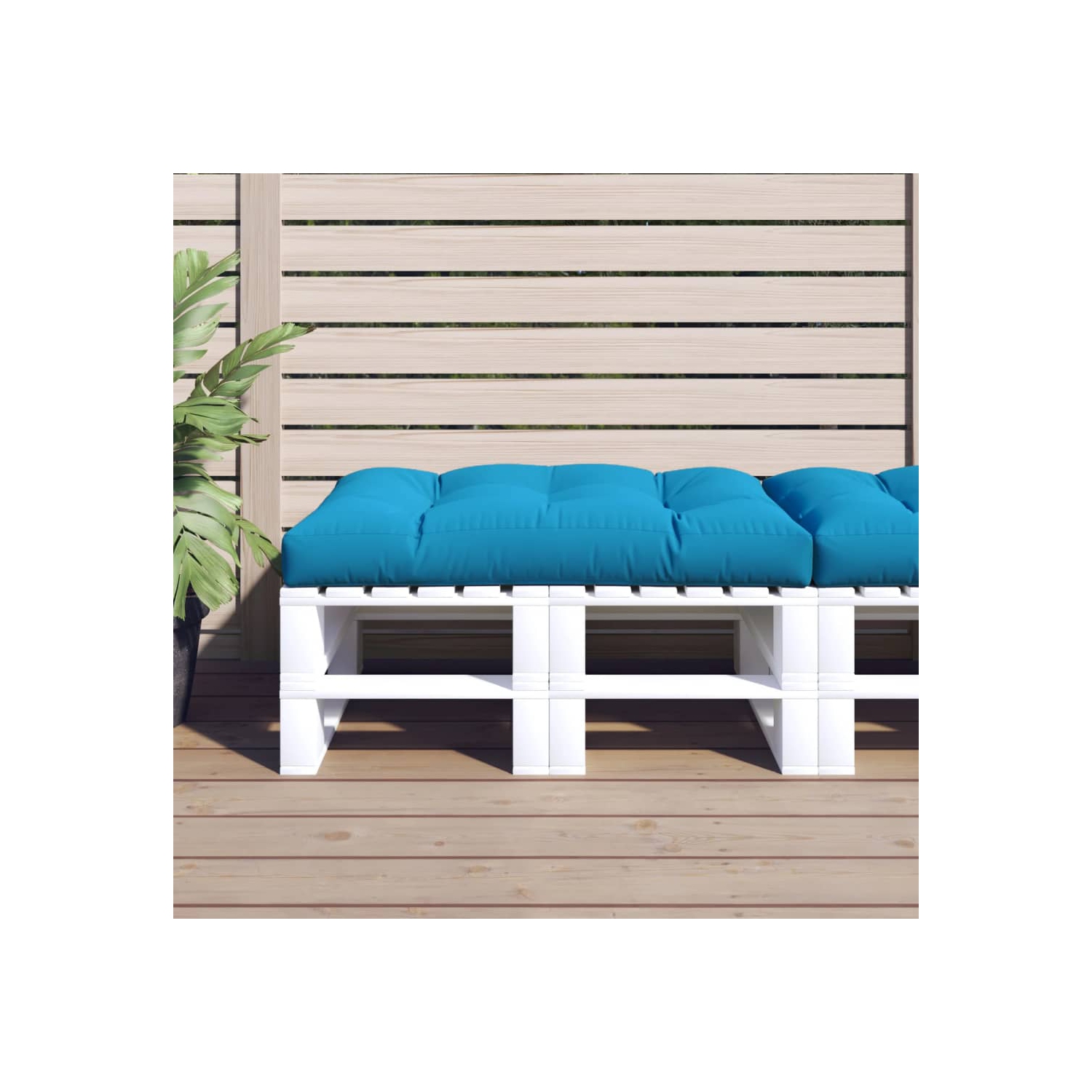 vidaXL Pallet Cushion Blue 120x80x12 cm Fabric