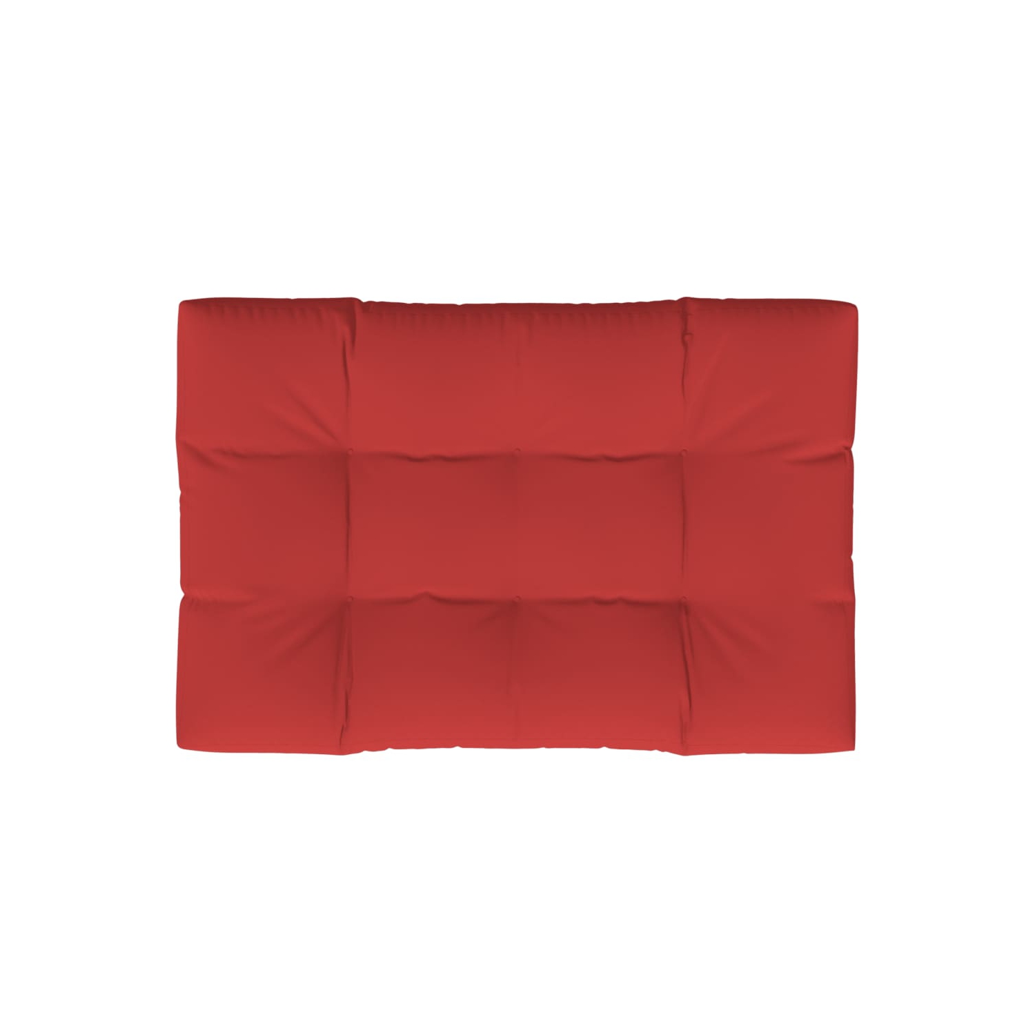 vidaXL Pallet Cushion Red 120x80x12 cm Fabric