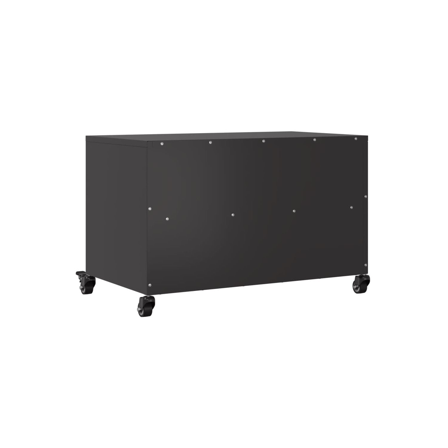 vidaXL TV Cabinet Black 68x39x43.5 cm Steel