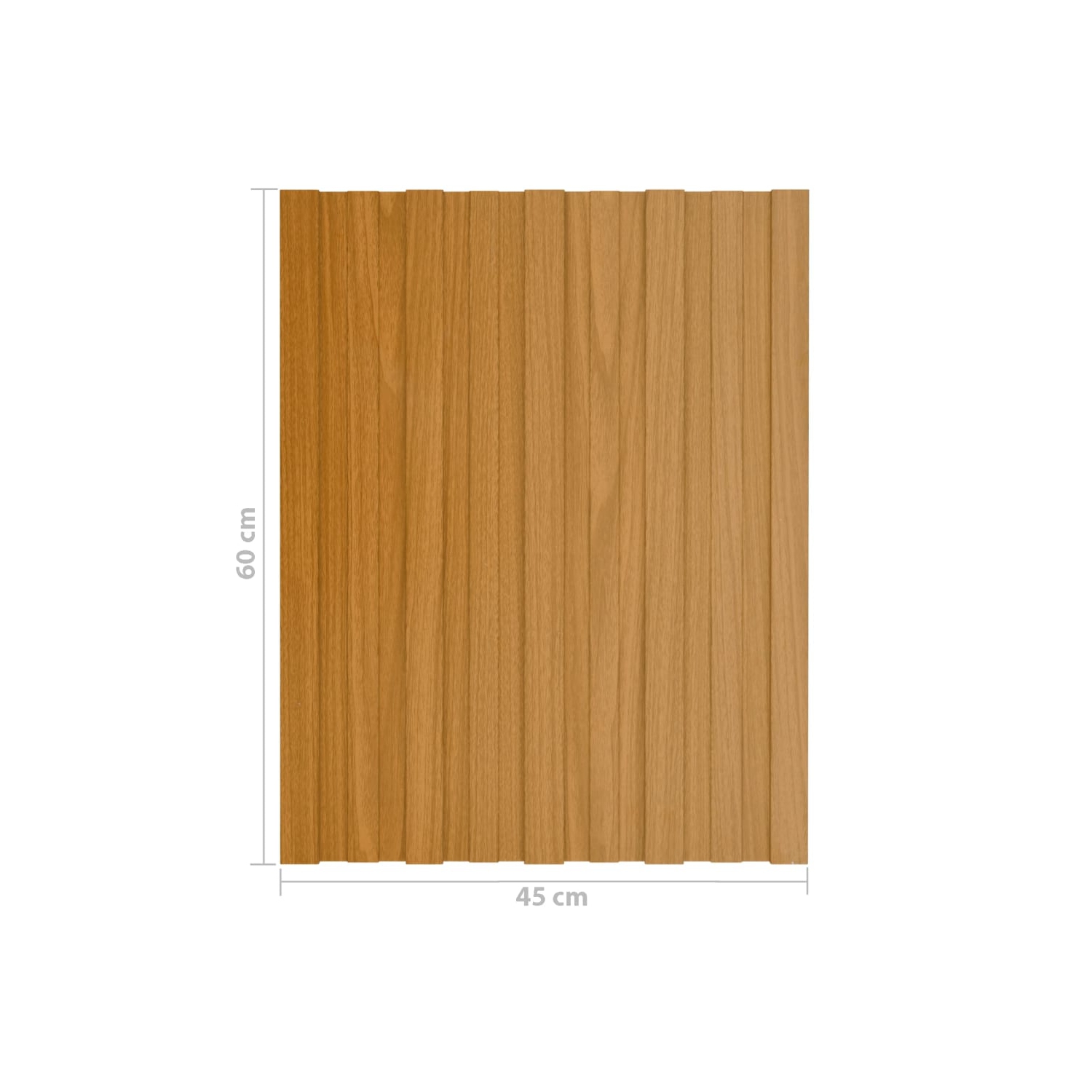 VidaXL Panneaux de toit acier galvanisé 36 pièces Bois léger 60 45&nbsp;cm