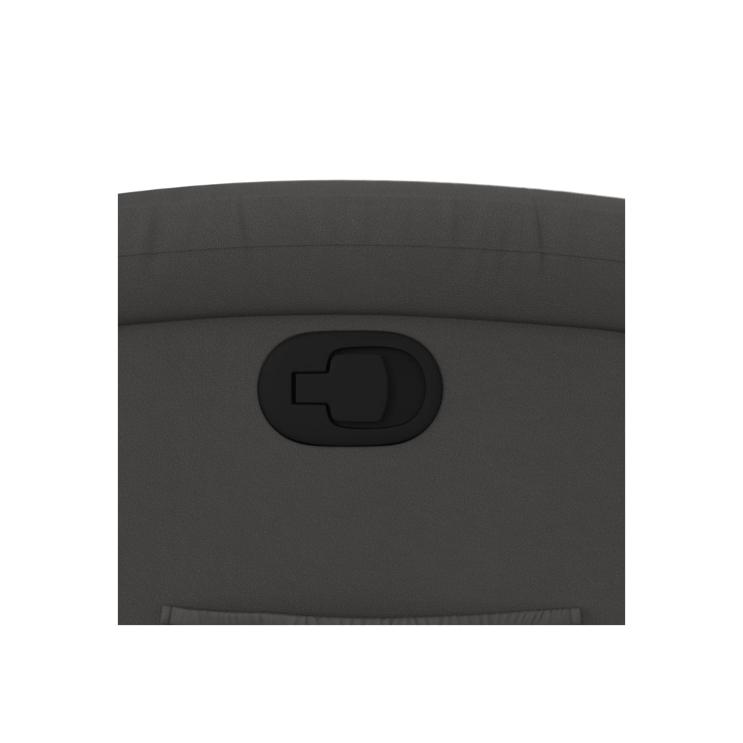 Fauteuil inclinable vidaXL en cuir véritable gris