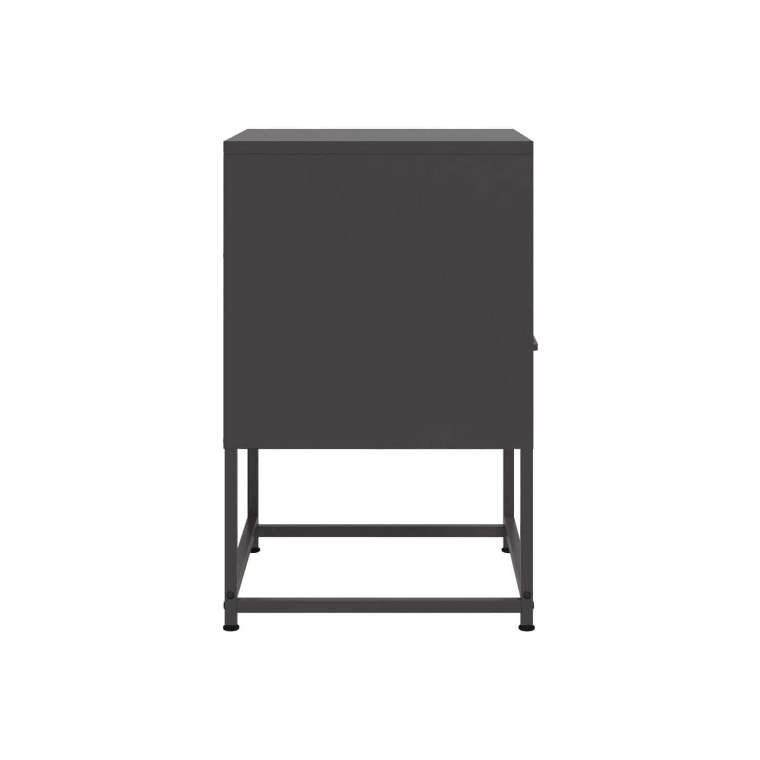 Armoire de chevet vidaXL noir 36x39x60.5&nbsp;cm acier