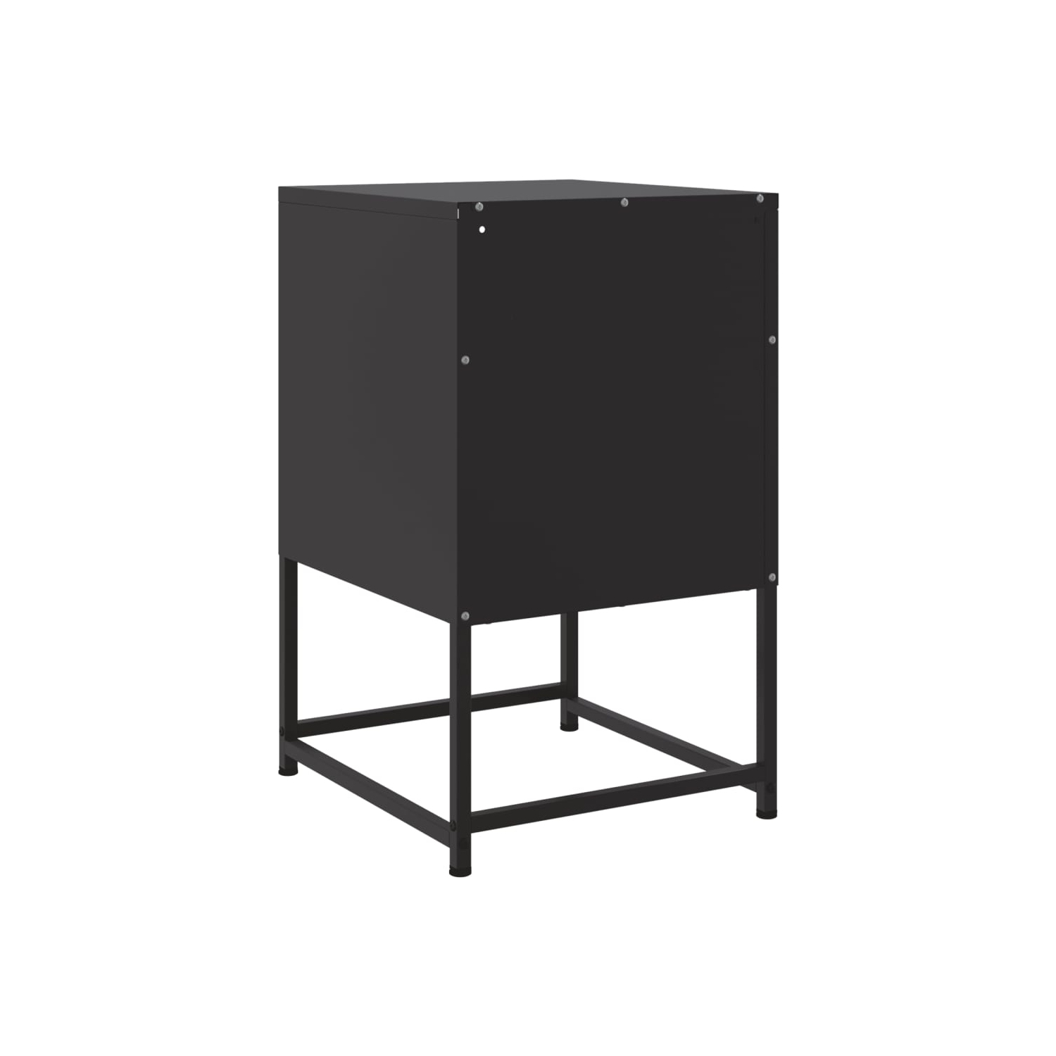 Armoire de chevet vidaXL noir 36x39x60.5&nbsp;cm acier