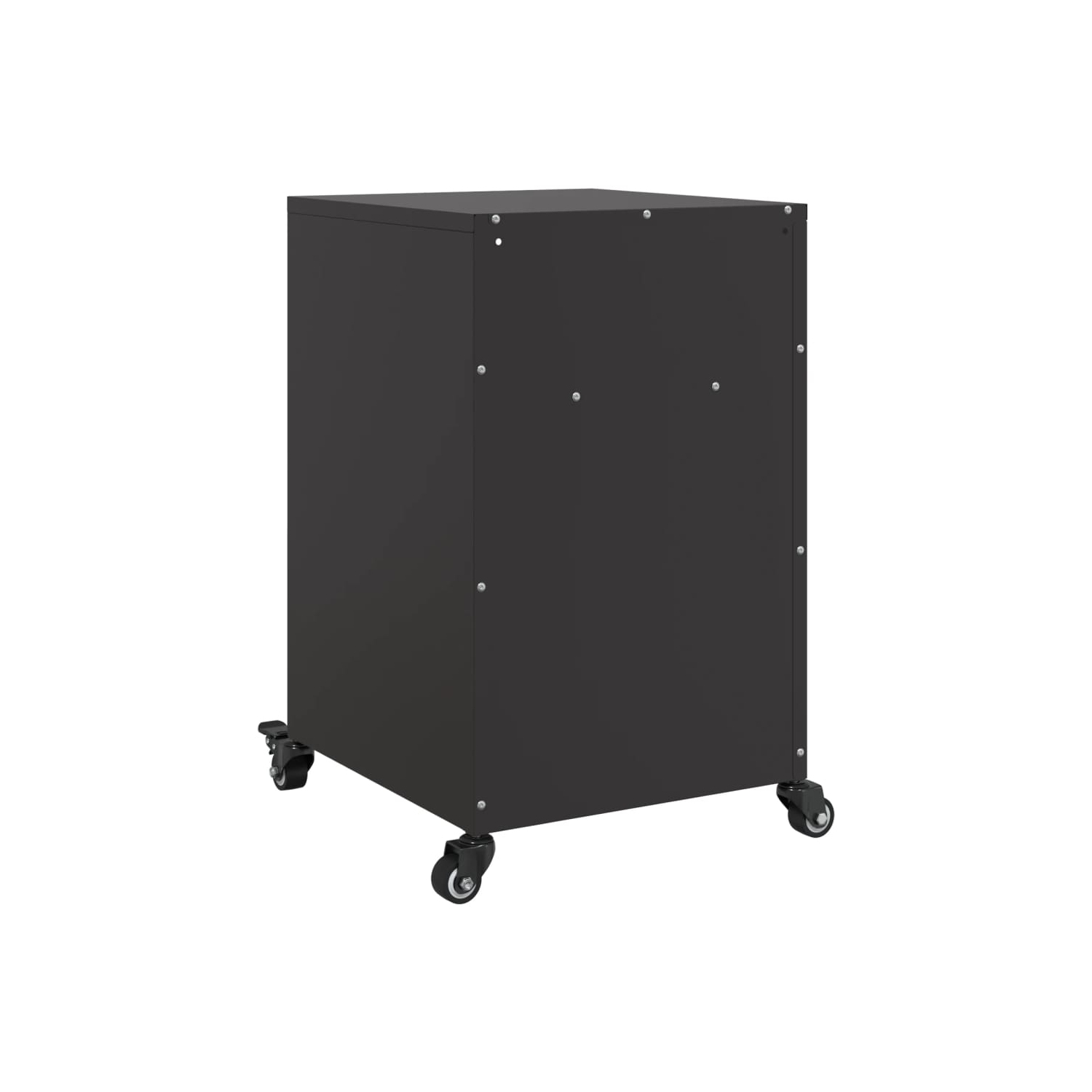 Armoires de chevet vidaXL 2 pièces en acier 36 x 39 x 59&nbsp;cm noir