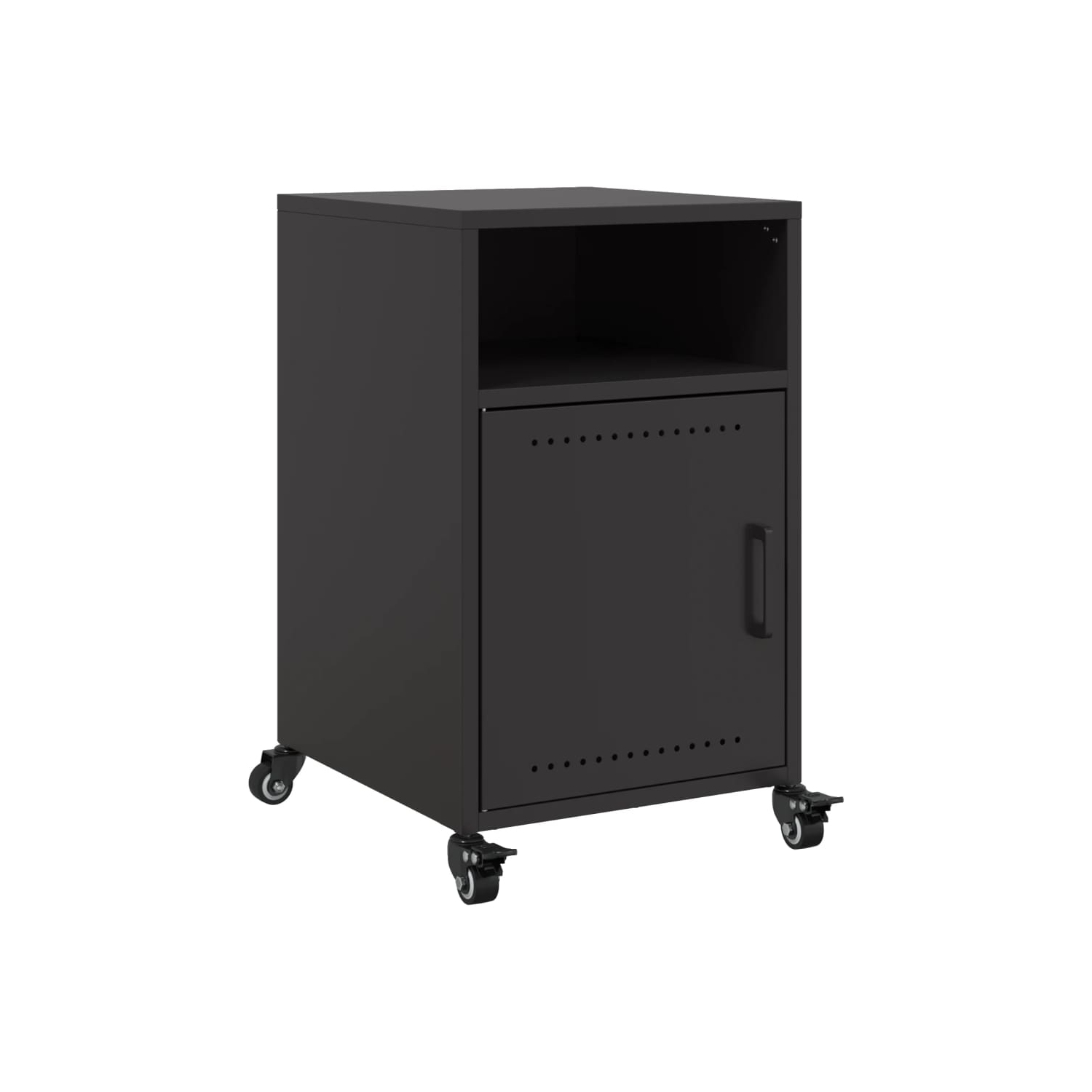 Armoire de chevet vidaXL en acier 36 x 39 x 59&nbsp;cm noir
