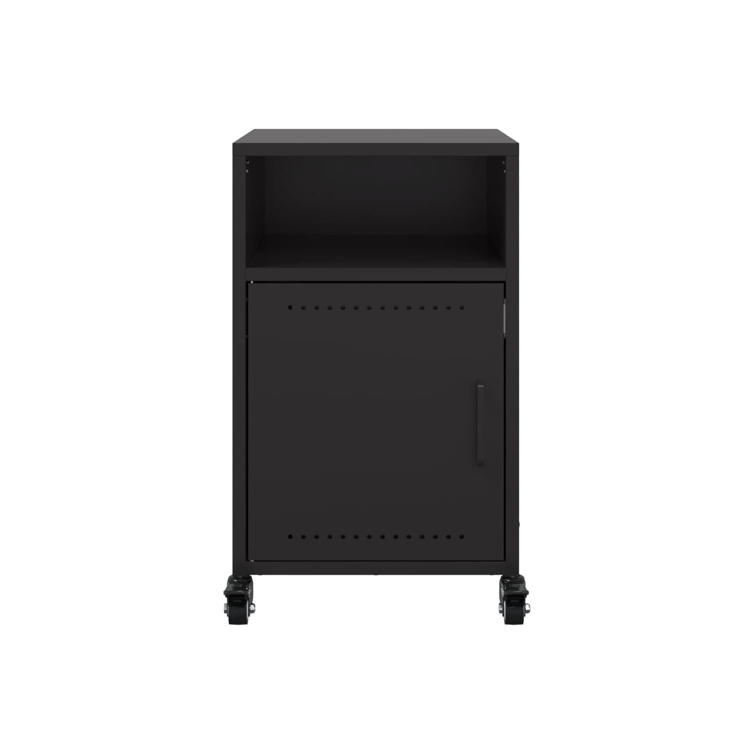 Armoire de chevet vidaXL en acier 36 x 39 x 59&nbsp;cm noir