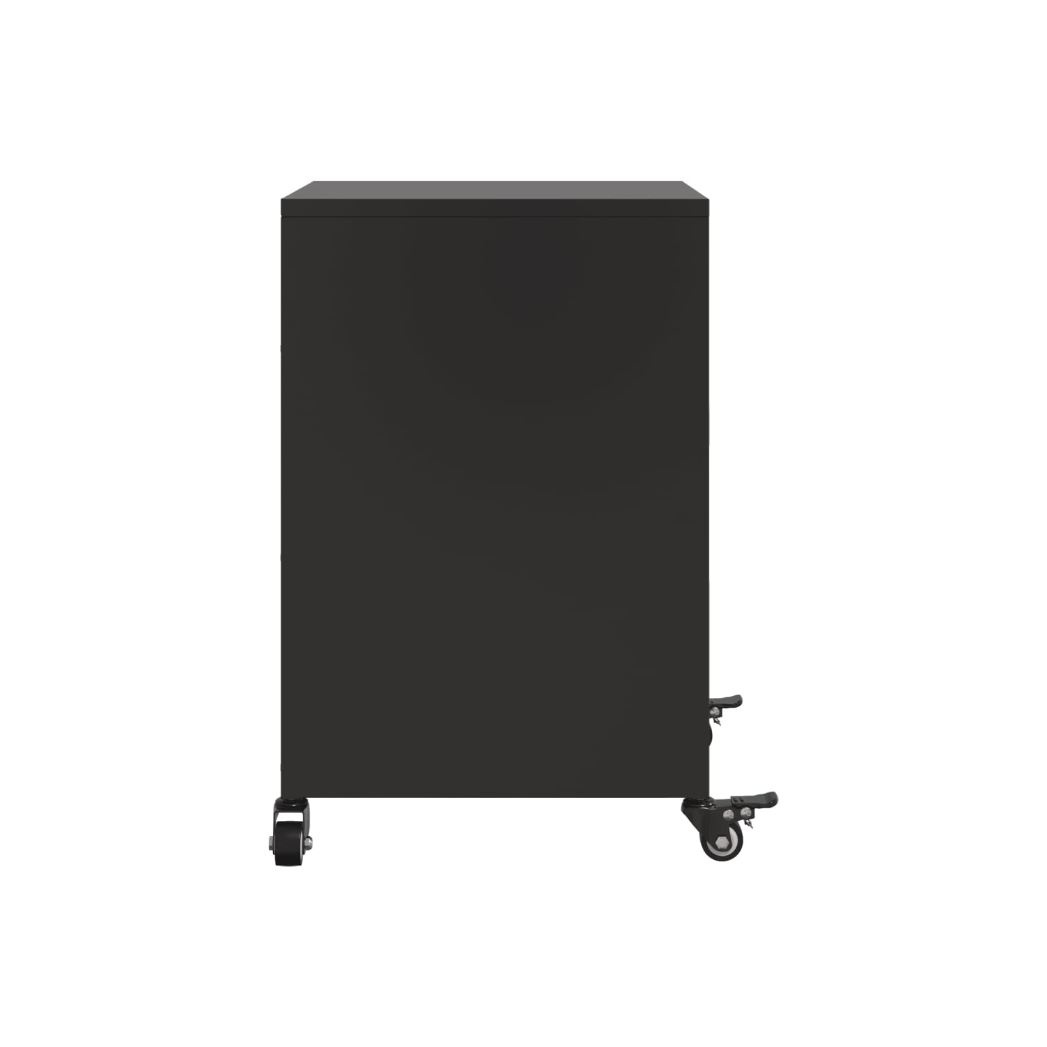 Armoire de chevet vidaXL en acier 36 x 39 x 59&nbsp;cm noir