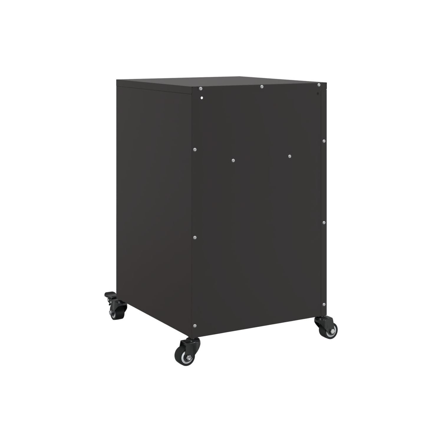 Armoire de chevet vidaXL en acier 36 x 39 x 59&nbsp;cm noir