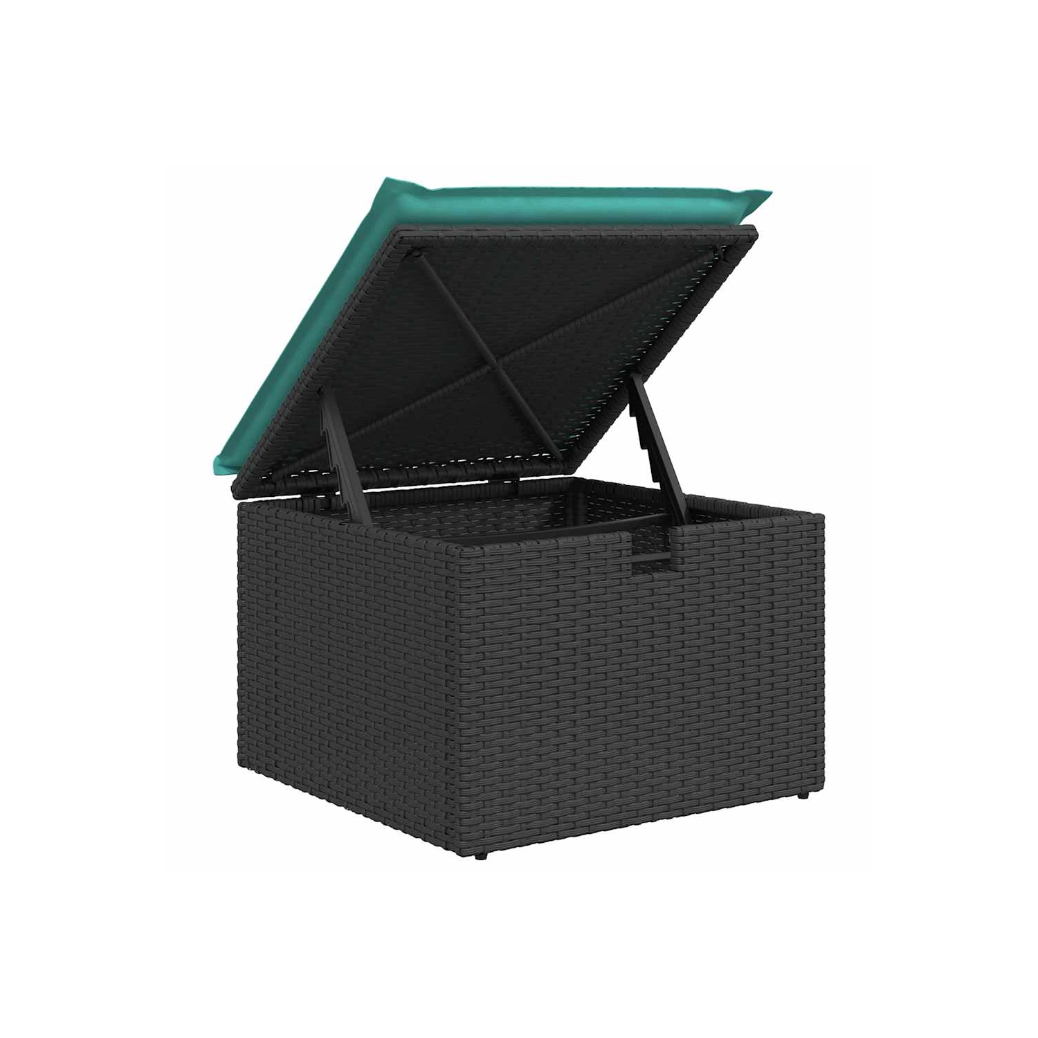 Ensemble de 7 pièces avec divan de jardin et coussins en poly/rotin d'acacia brun VidaXL