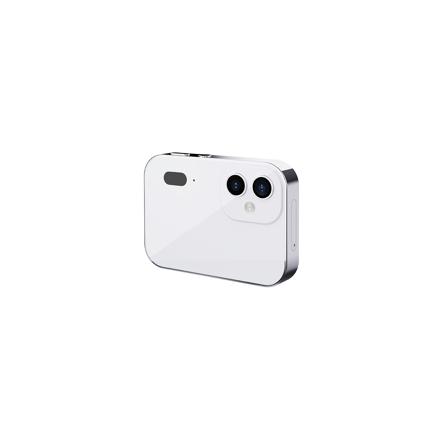 D6 three-camera CCD high-definition digital camera, movie music smart camera, touch screen student card camera-D6 white standard + card reader + 32G