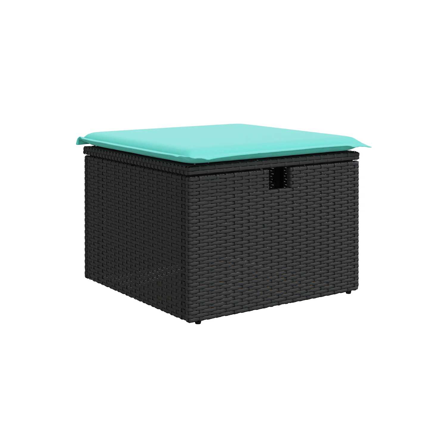 Ensemble de 7 pièces avec divan de jardin et coussins en poly/rotin d'acacia brun VidaXL