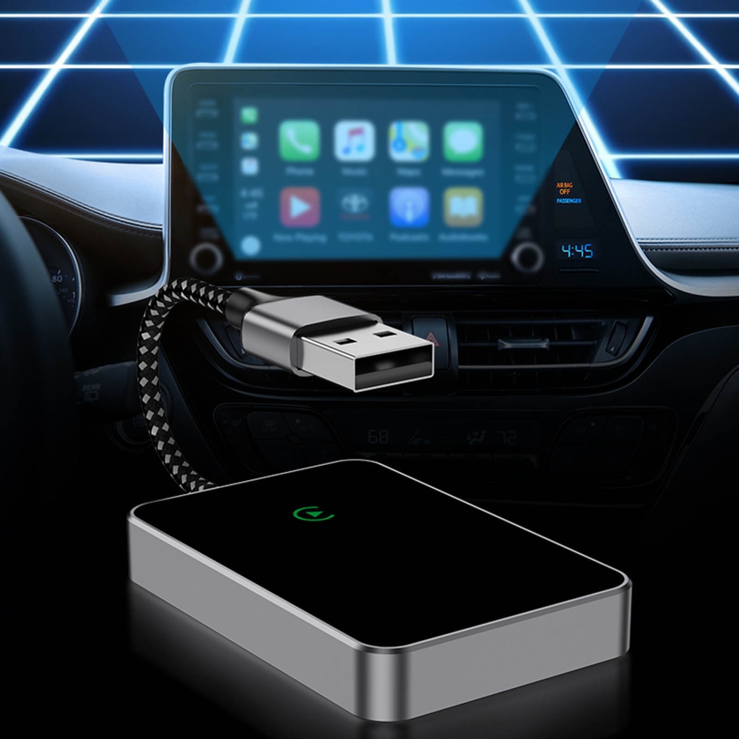 Wireless CarPlay Adapter - Plug and Play, Car Navigation CarPlay