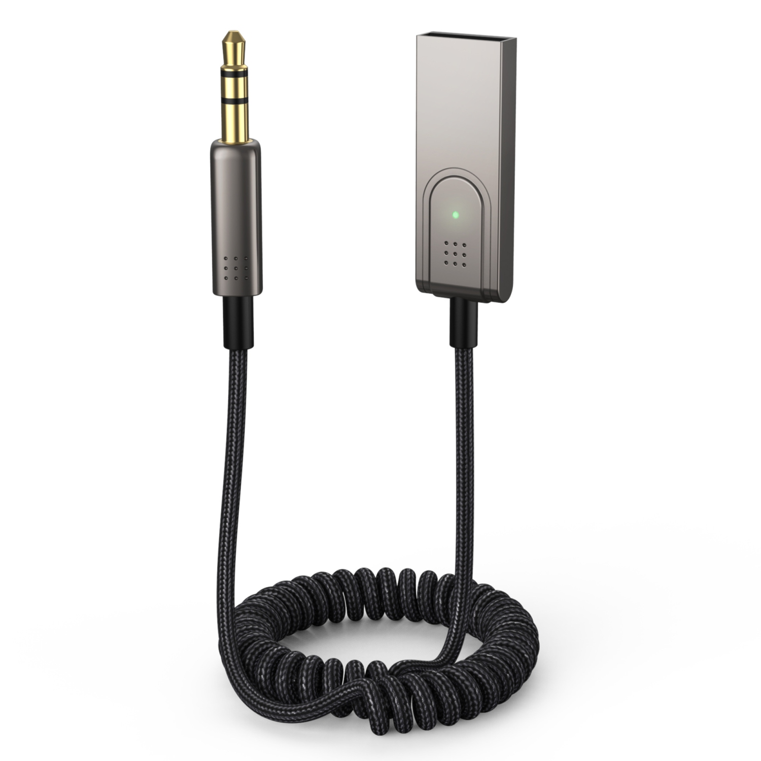 AUX Car Bluetooth Cable USB Car Audio Cable Audio Call Navigation Conversion Cable - Wireless Audio Receiver with 3.5mm Jack, Auto Connect