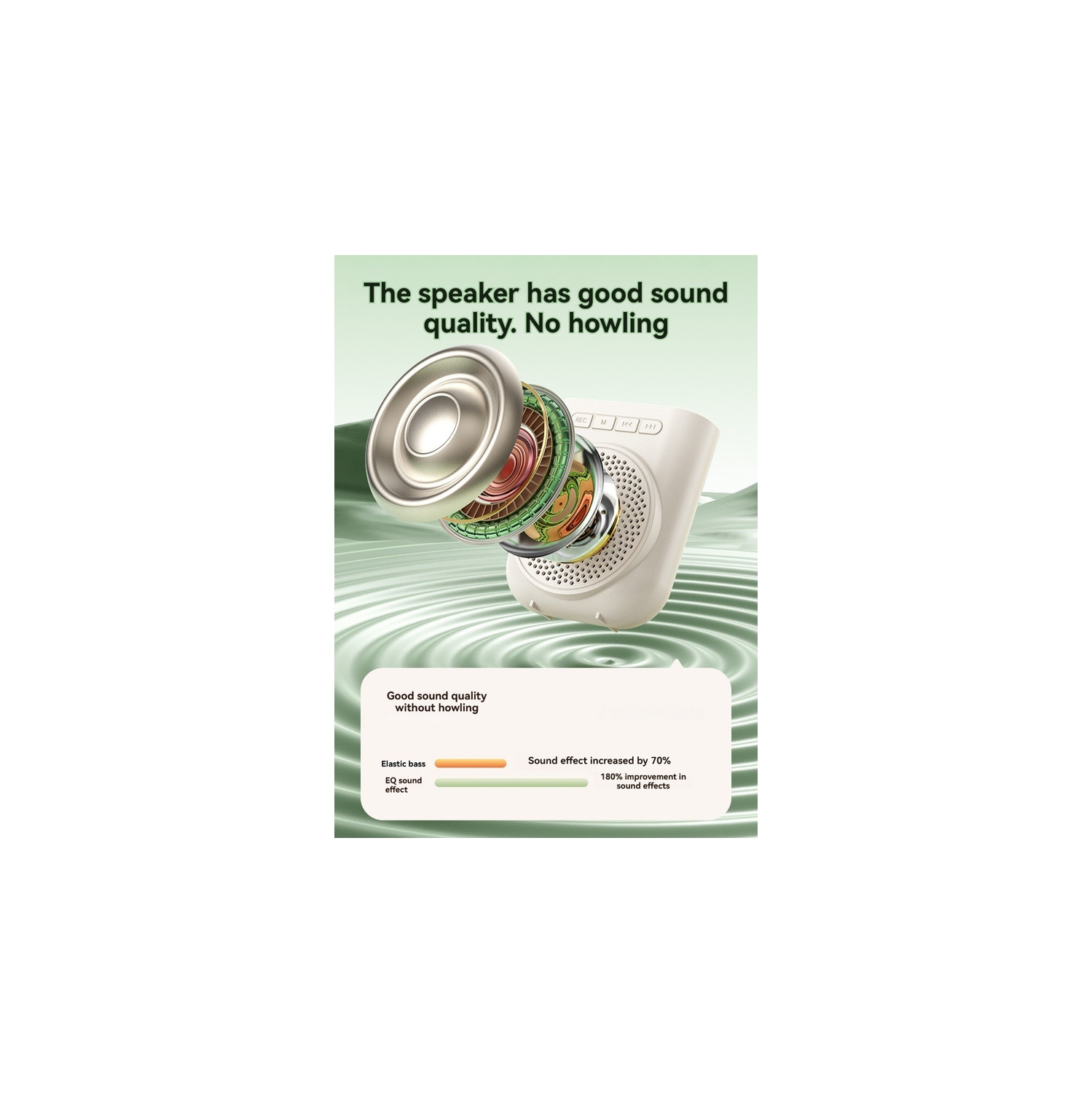 Little Bee Amplifier Speaker Multi-function Amplifier Headband Microphone Teacher Class Microphone - Skin Color [Wired Version]