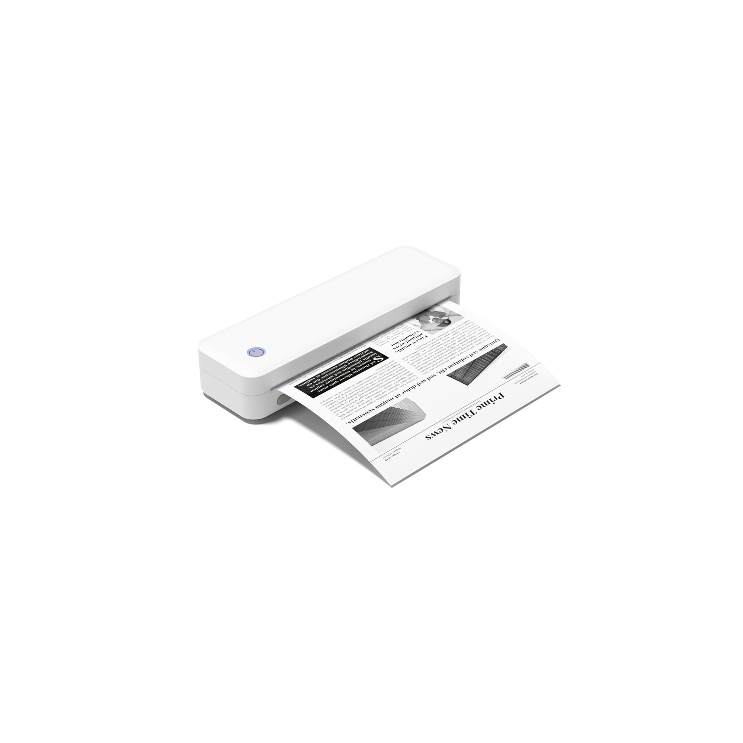 Portable thermal inkless small home office printer wirelessly connects to mobile phones to print documents, with strong compatibility