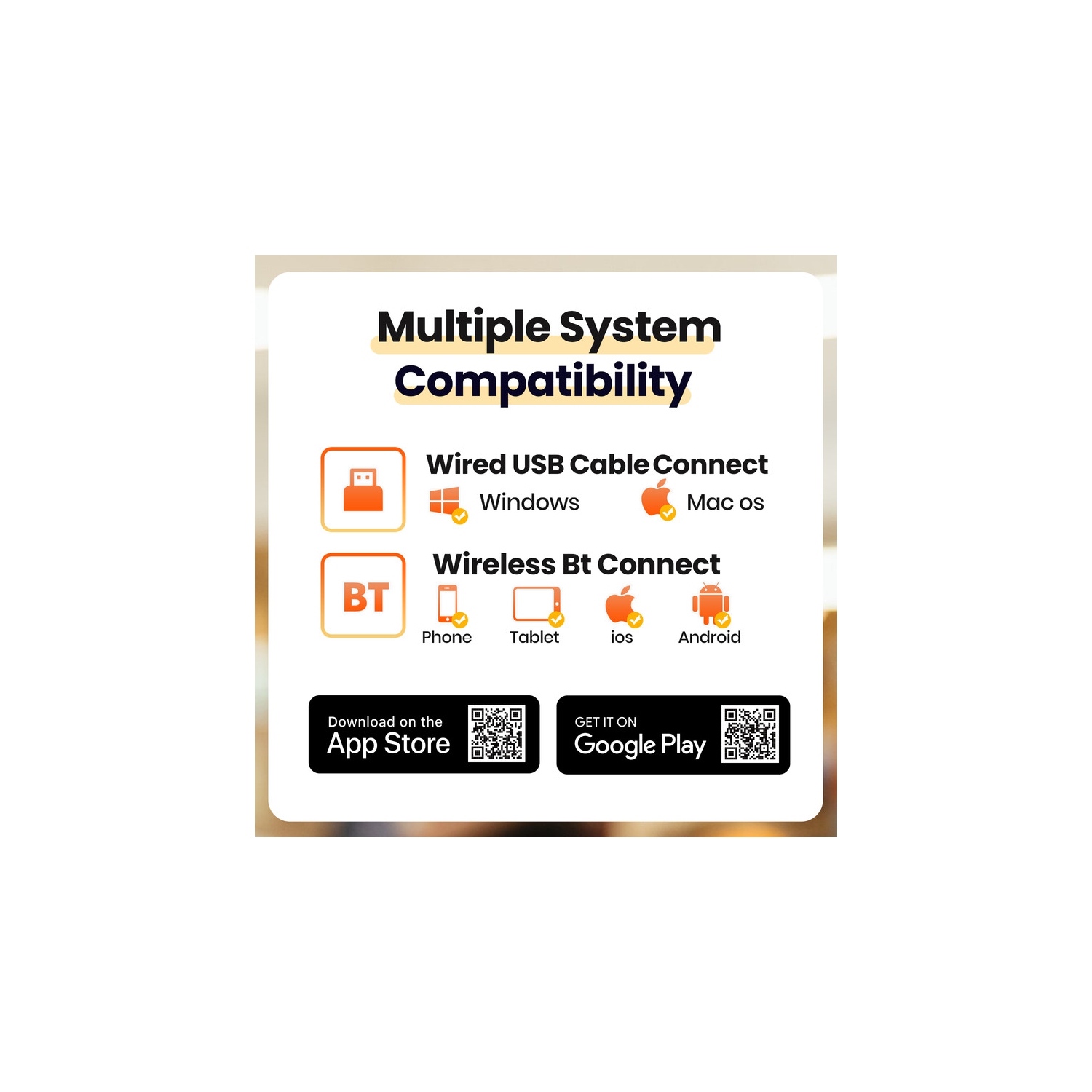 Portable thermal inkless small home office printer wirelessly connects to mobile phones to print documents, with strong compatibility