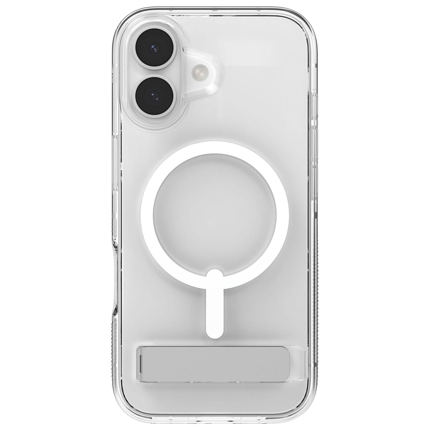 Étui rigide ajusté Crystal Palace Snap de ZAGG avec béquille pour iPhone 17 - Transparent