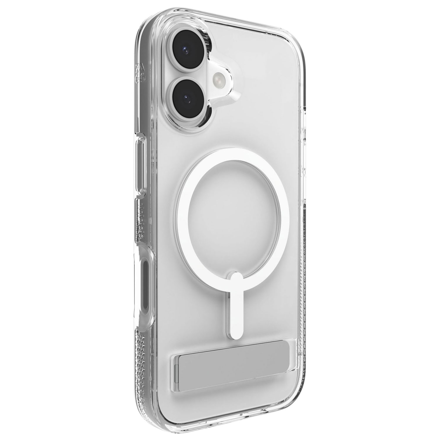 Étui rigide ajusté Crystal Palace Snap de ZAGG avec béquille pour iPhone 17 - Transparent