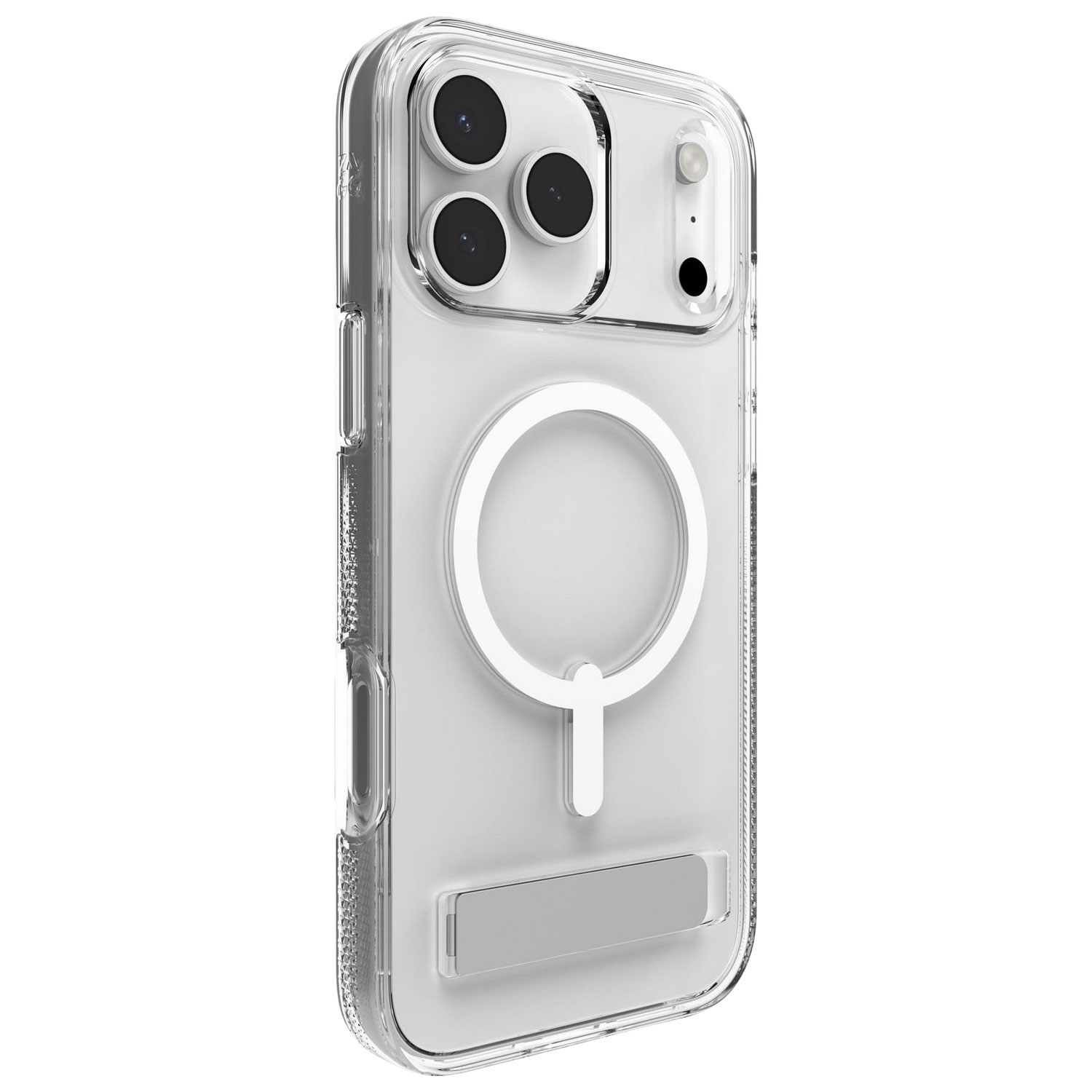ZAGG Crystal Palace Snap Fitted Hard Shell Case with Kickstand for iPhone 17 Pro Max - Clear