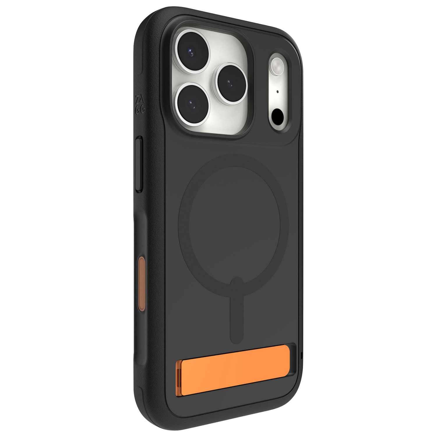 Étui rigide ajusté Sedona Snap de ZAGG avec MagSafe et béquille pour iPhone 17 Pro - Noir