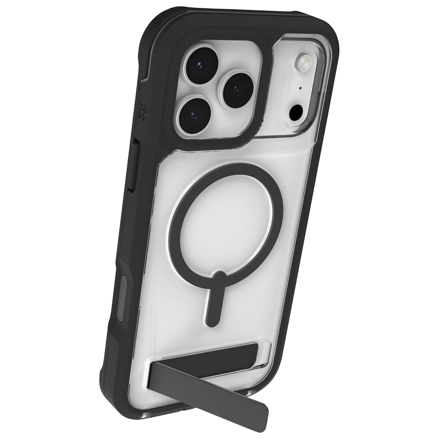 Étui rigide ajusté Rainier Snap de ZAGG avec béquille pour iPhone 17 Pro Max - Noir