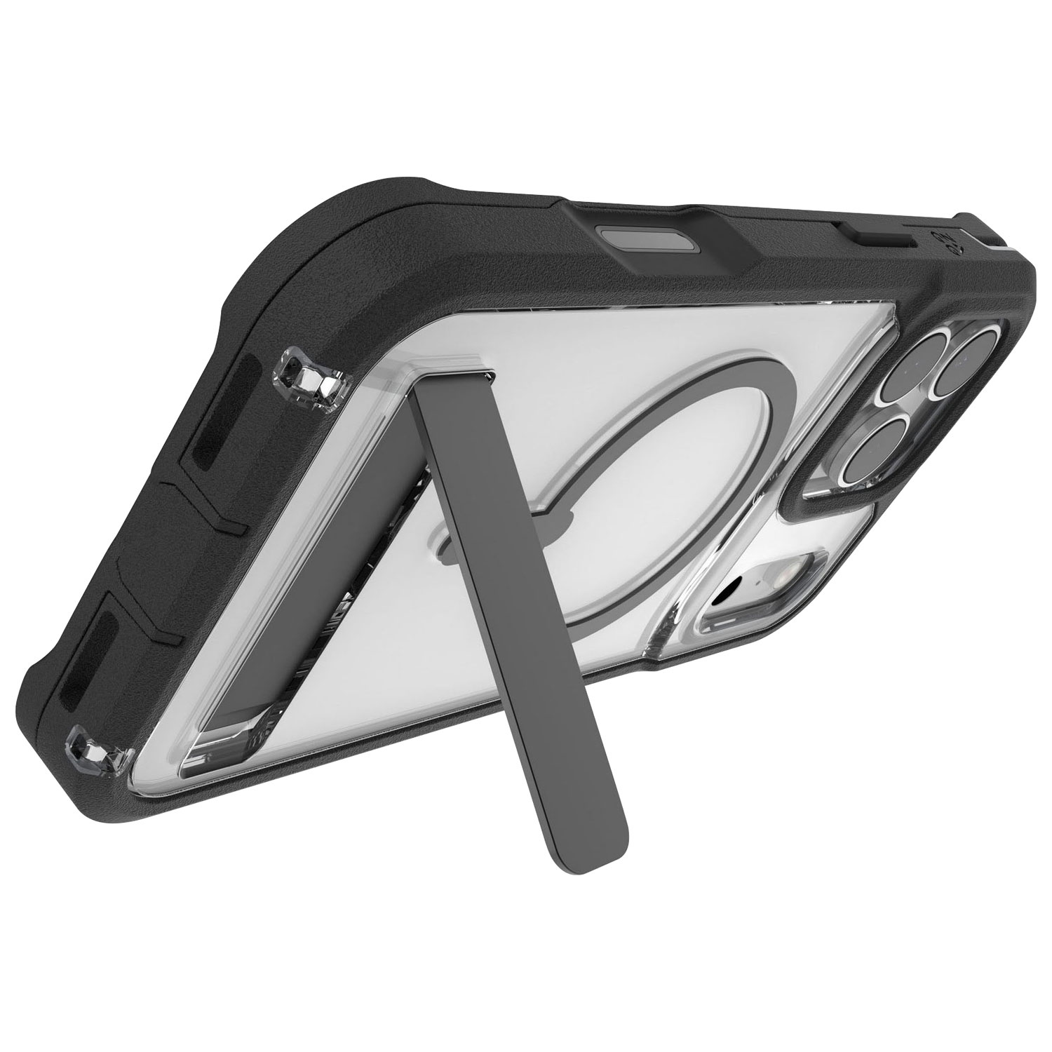Étui rigide ajusté Rainier Snap de ZAGG avec béquille pour iPhone 17 Pro Max - Noir