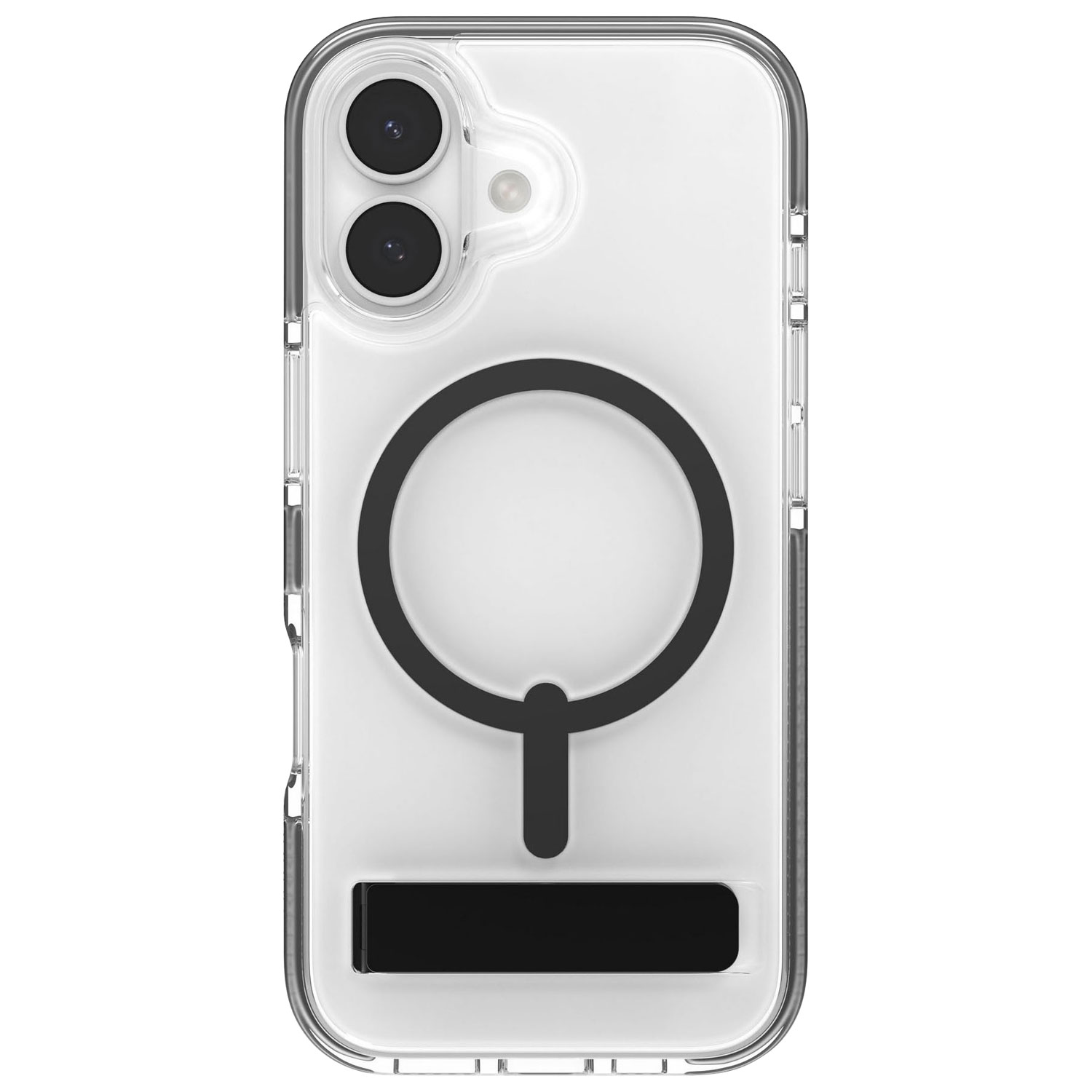 Étui rigide ajusté Santa Cruz Snap de ZAGG avec MagSafe et béquille pour iPhone 17 - Noir