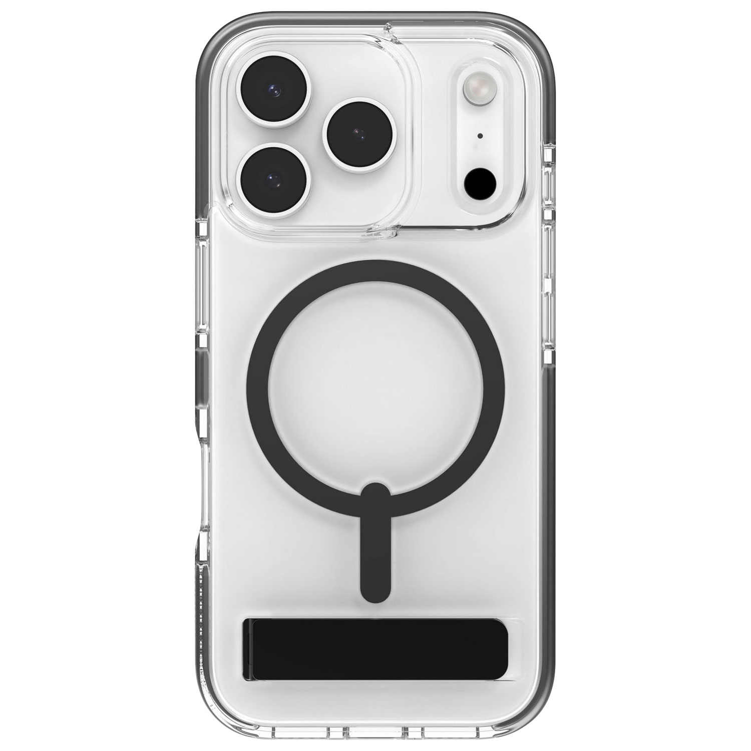 Étui rigide ajusté Santa Cruz Snap de ZAGG avec MagSafe et béquille pour iPhone 17 Pro - Noir