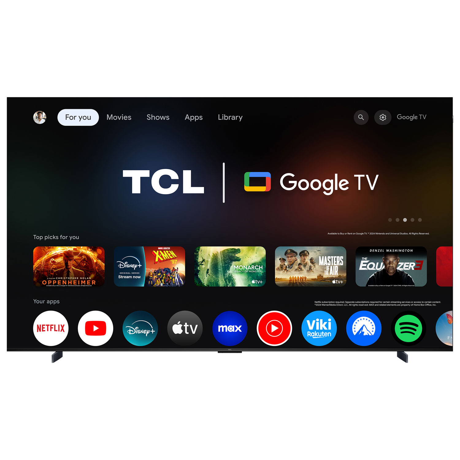 Téléviseur intelligent Google QLED HDR UHD 4K de 98 po série Q5K de TCL - 2025 - Exclusivité Best Buy