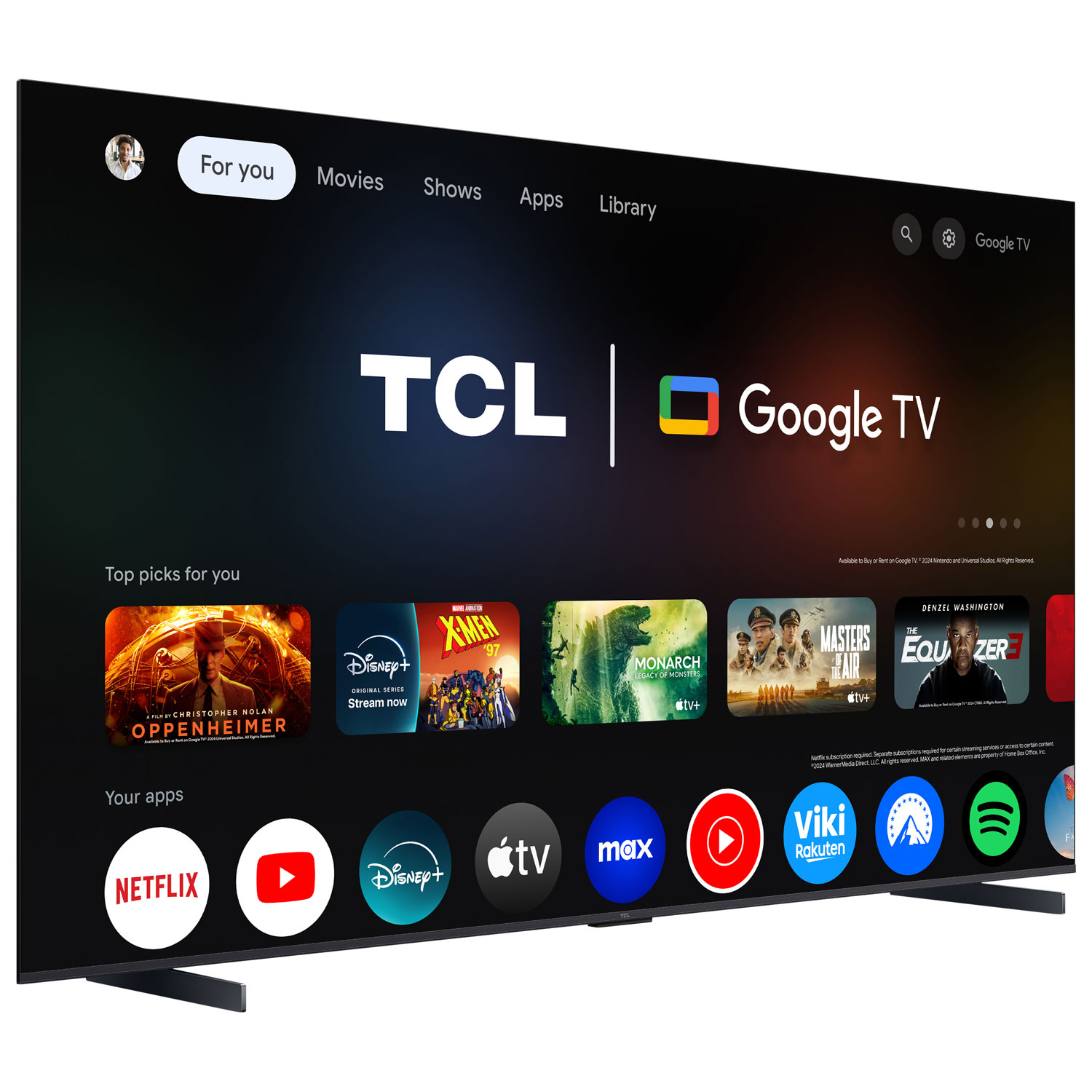 Téléviseur intelligent Google QLED HDR UHD 4K de 98 po série Q5K de TCL - 2025 - Exclusivité Best Buy