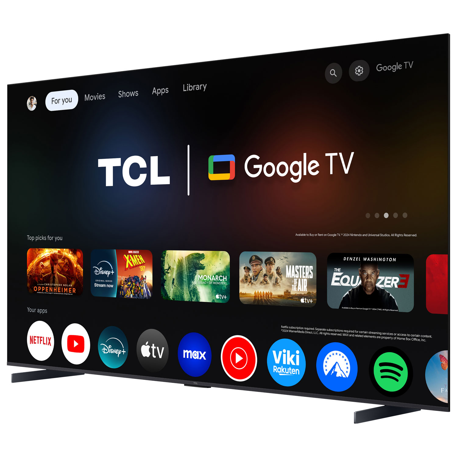 Téléviseur intelligent Google QLED HDR UHD 4K de 98 po série Q5K de TCL - 2025 - Exclusivité Best Buy