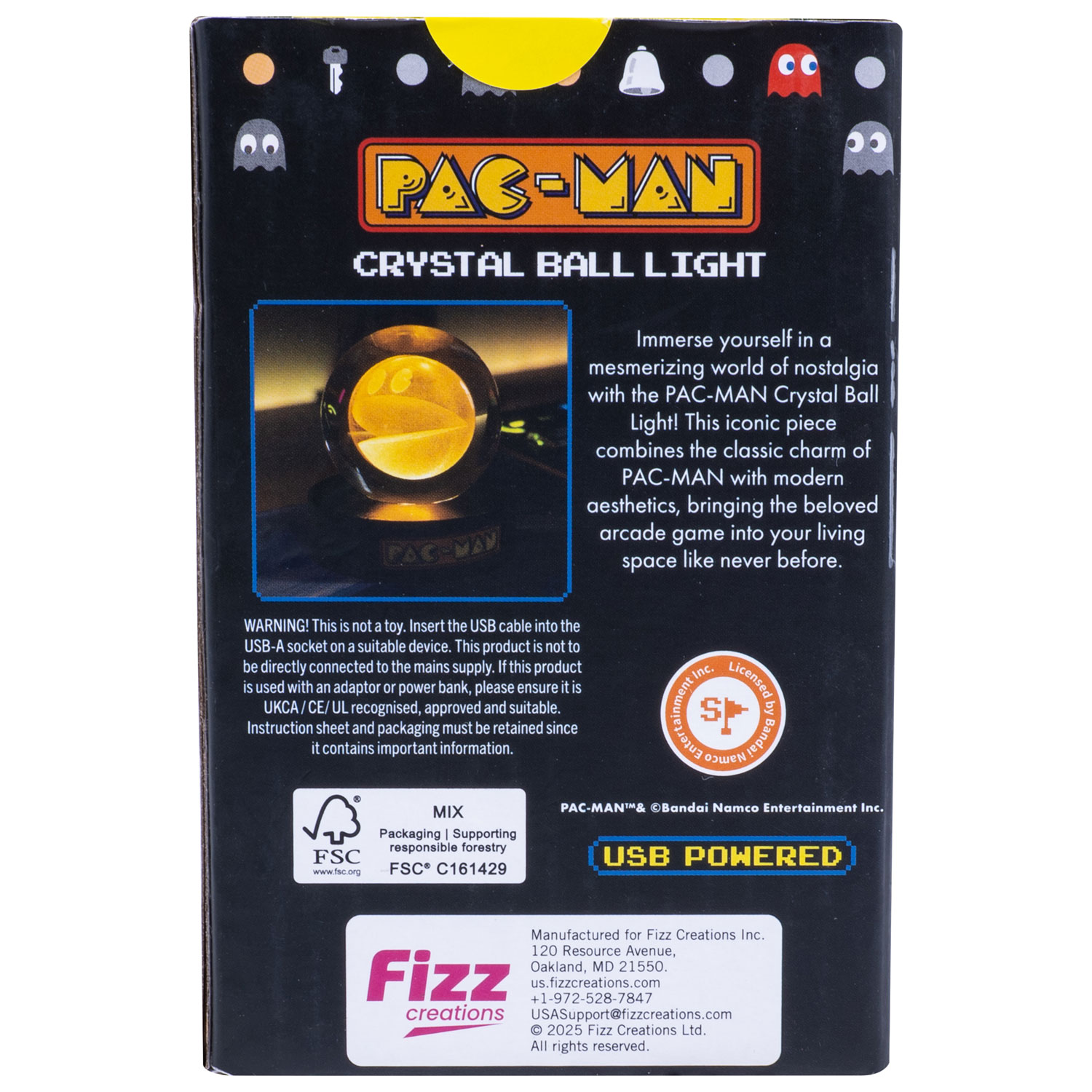Fizz Creations PAC-MAN Crystal Ball Light