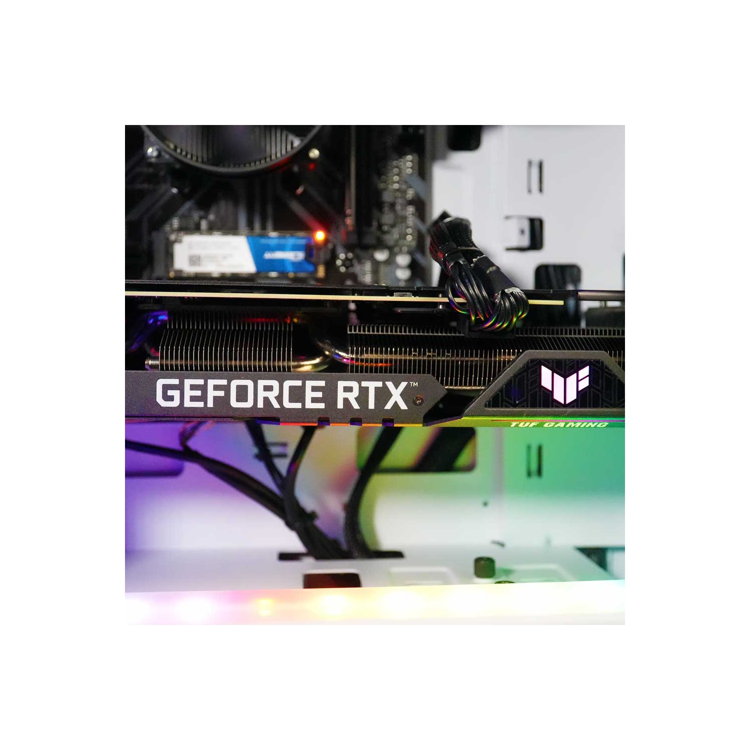 ViprTech Rebel 5.0 Gaming PC - AMD Ryzen 7, NVIDIA RTX 5060 Ti 8GB, 16GB DDR4 RAM, 1TB SSD, VR-Ready, Streaming, RGB, Win 11, Desktop Computer, White