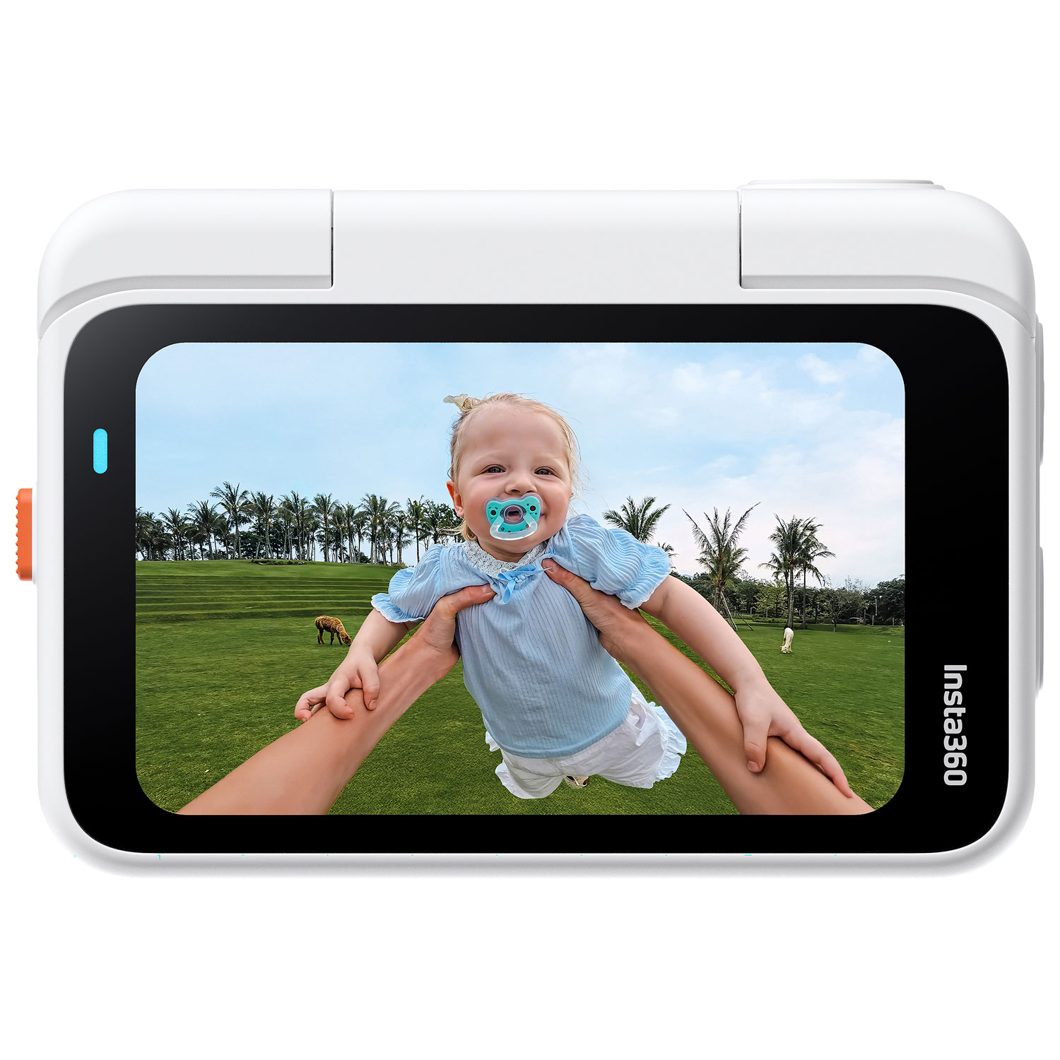 Caméra de sport étanche 4K 360° GO Ultra d'Insta360 - Blanc