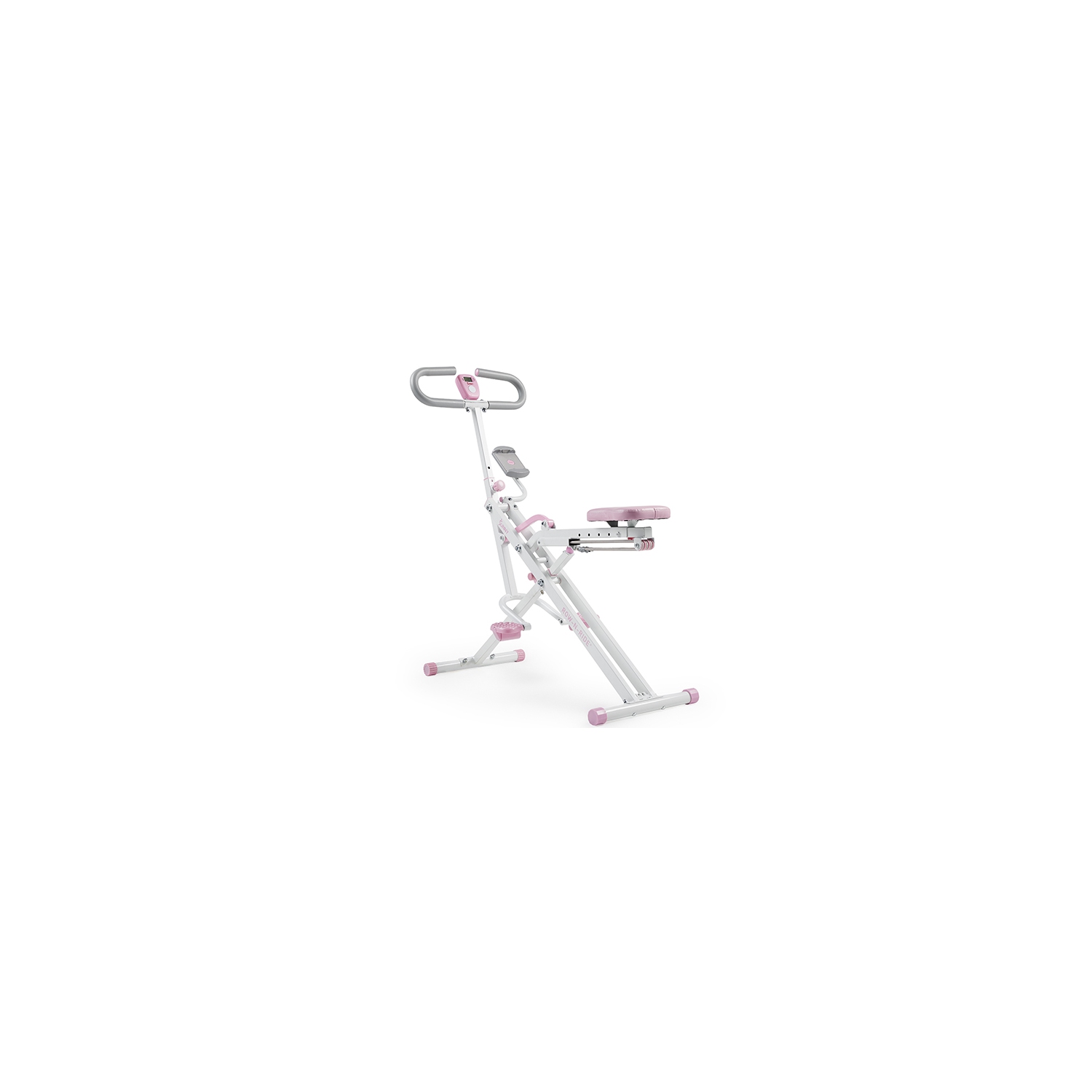 Exerciseur vertical intelligent Row-N-Ride de Sunny Health & Fitness en rose