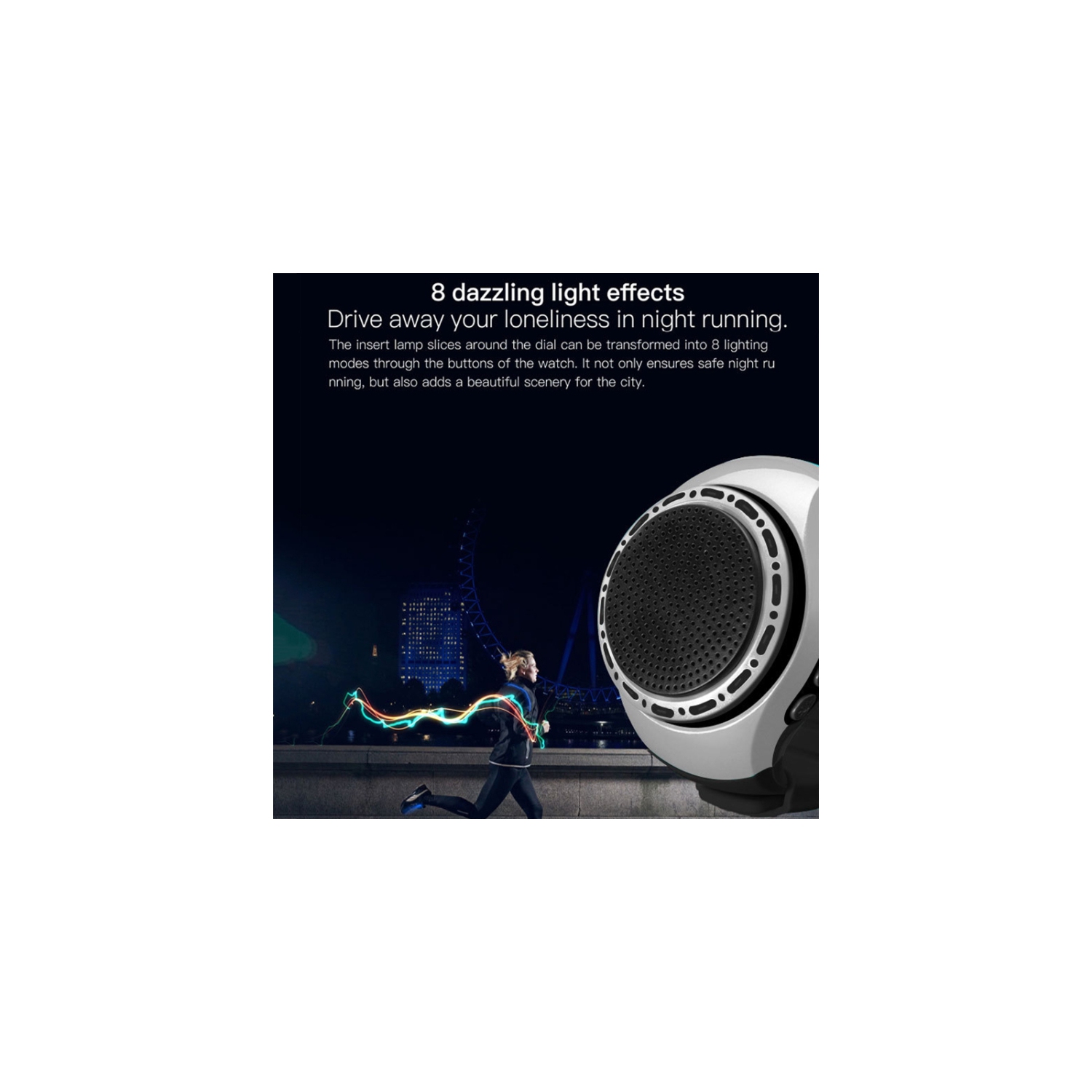 Wearable Portable Waterproof Bluetooth Speaker Watch Clip Speaker MP3 Player Handsfree Clear Call Speakerphone,Selfie for Working, Running, Cycling