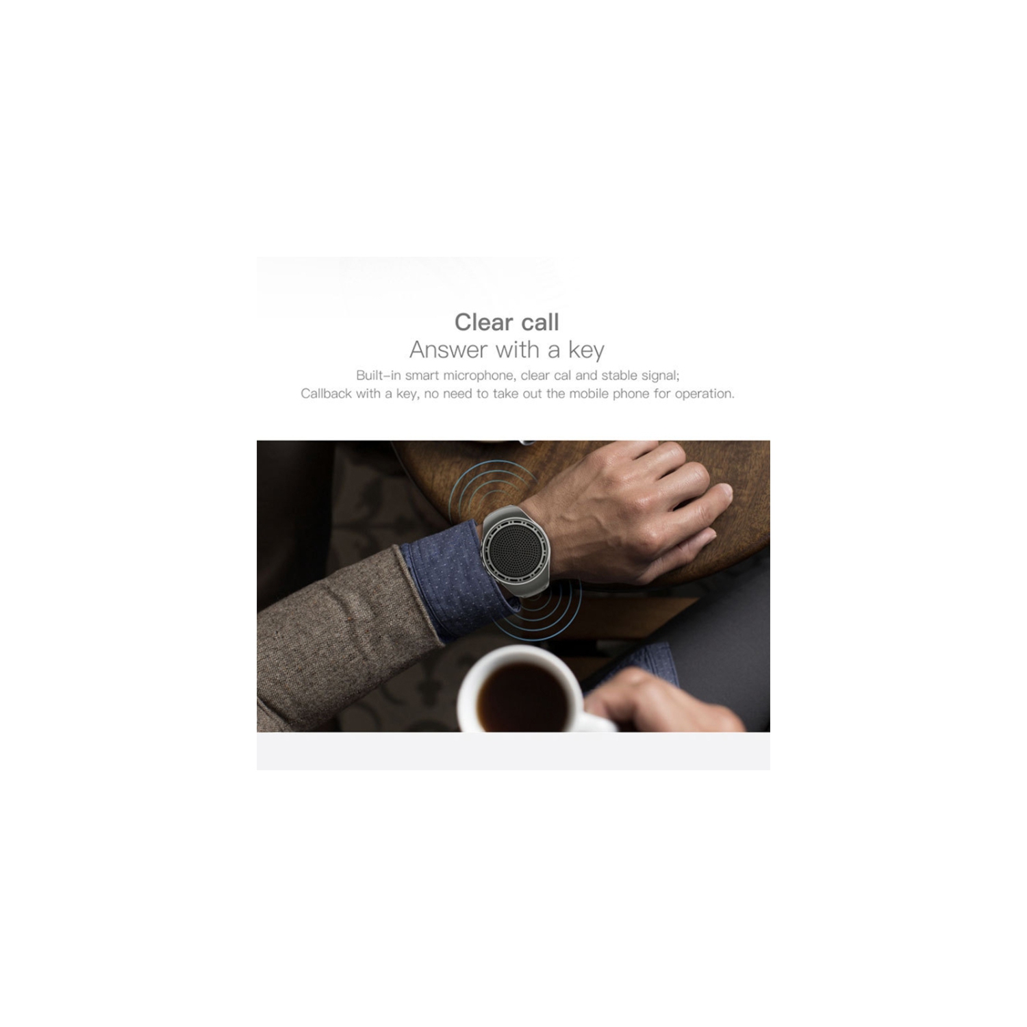 Wearable Portable Waterproof Bluetooth Speaker Watch Clip Speaker MP3 Player Handsfree Clear Call Speakerphone,Selfie for Working, Running, Cycling