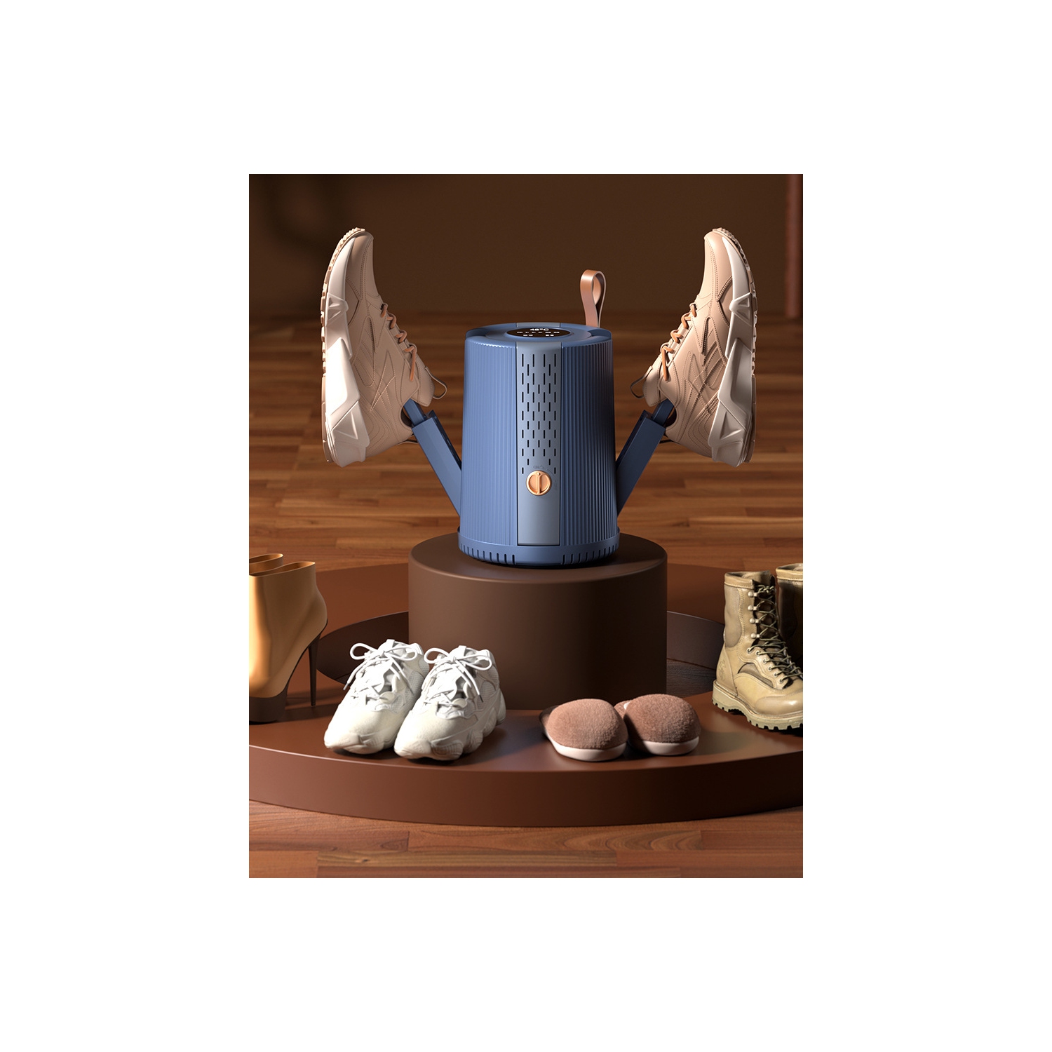 Intelligent Timer Shoe Dryer Household Foldable Shoe Warmer 2 pairs Shoes Dry Constant Temperature Boot Dryer For Eliminate Odor Fast Drying Boot