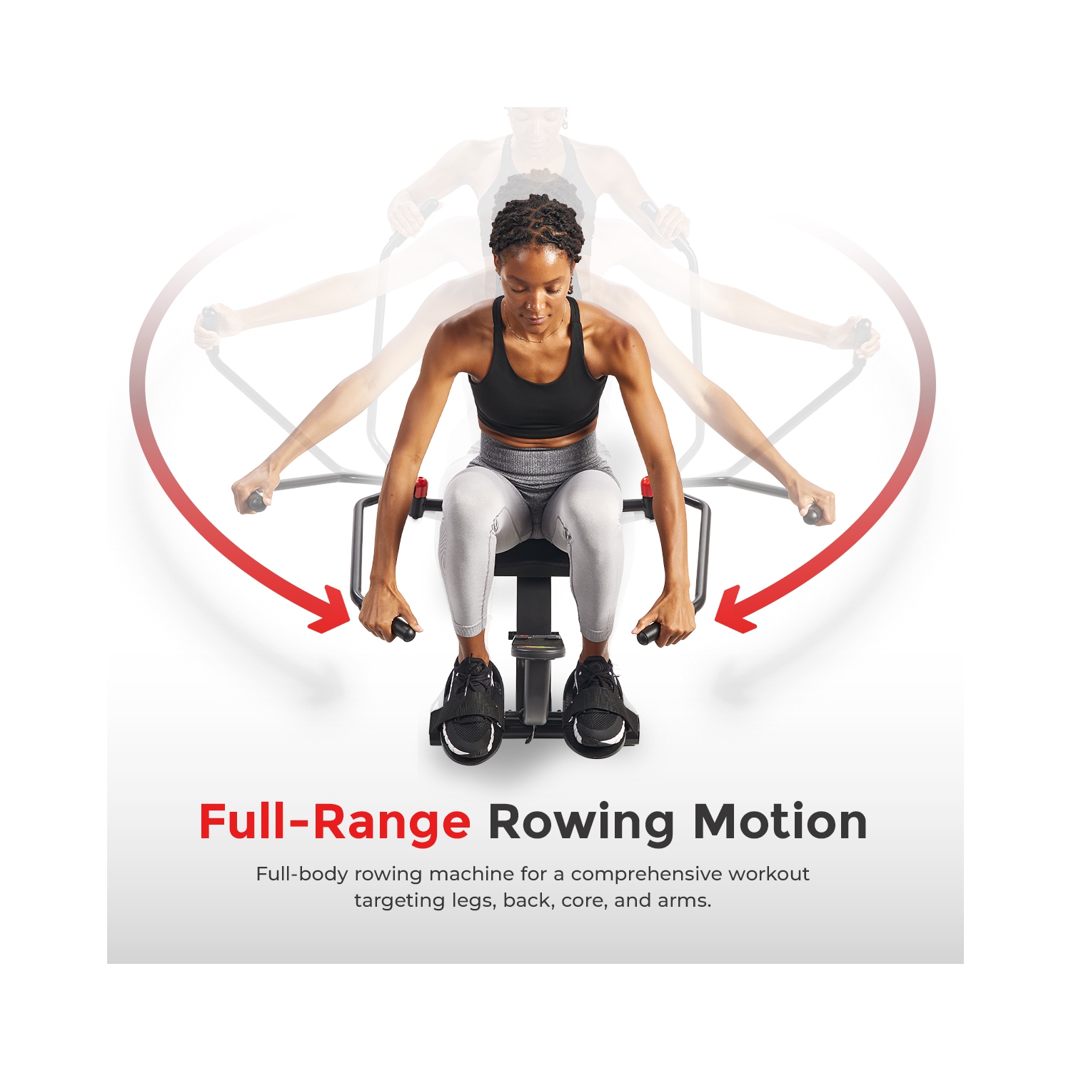 Rameur compact articulé SMART de Sunny Health & Fitness - SF-RW5639SMART