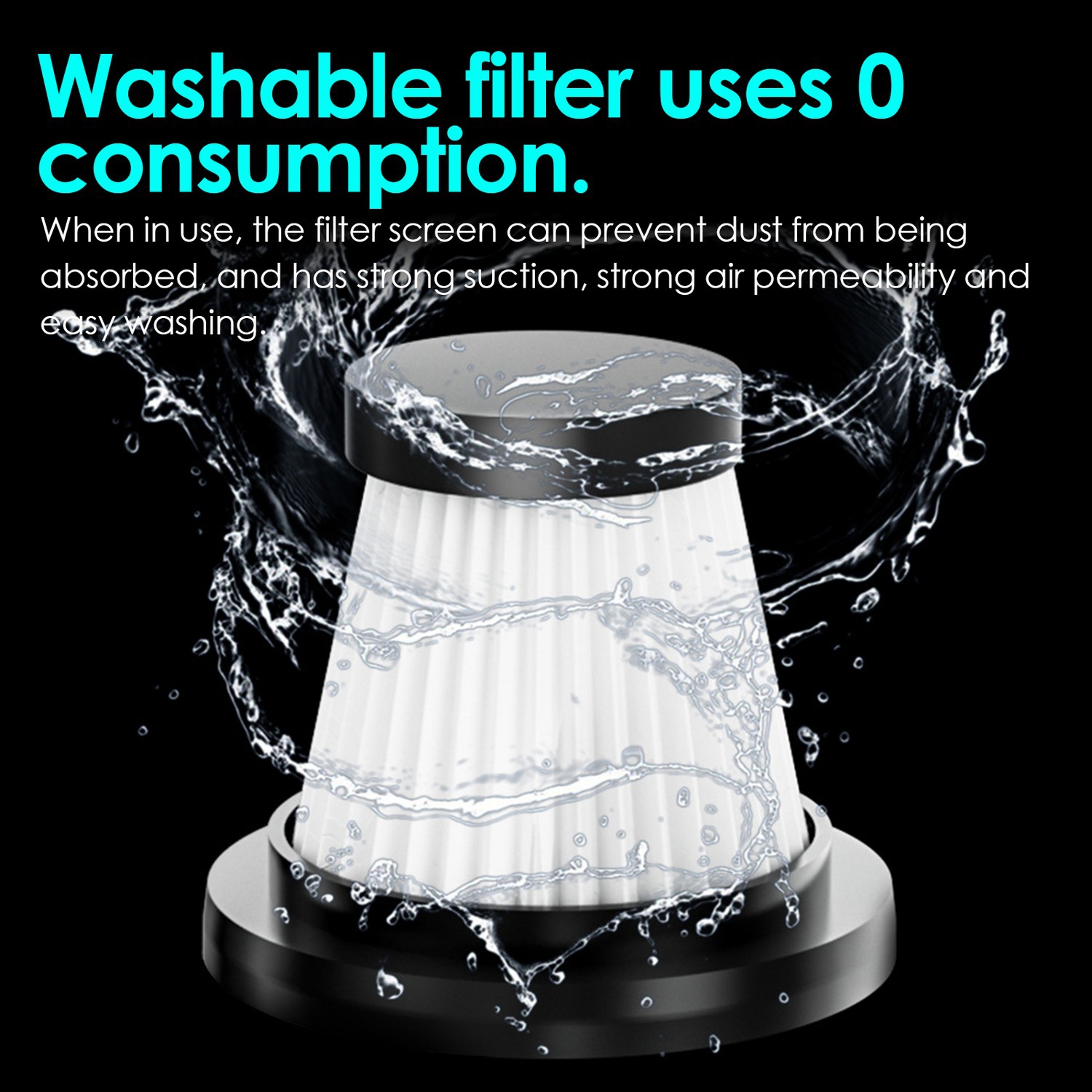 Handheld Vacuum Wireless Portable 9000Pa Strong Suction Cordless Lightweight Low-Noise, Fast Charging Multifuctional Vacuum Cleaner