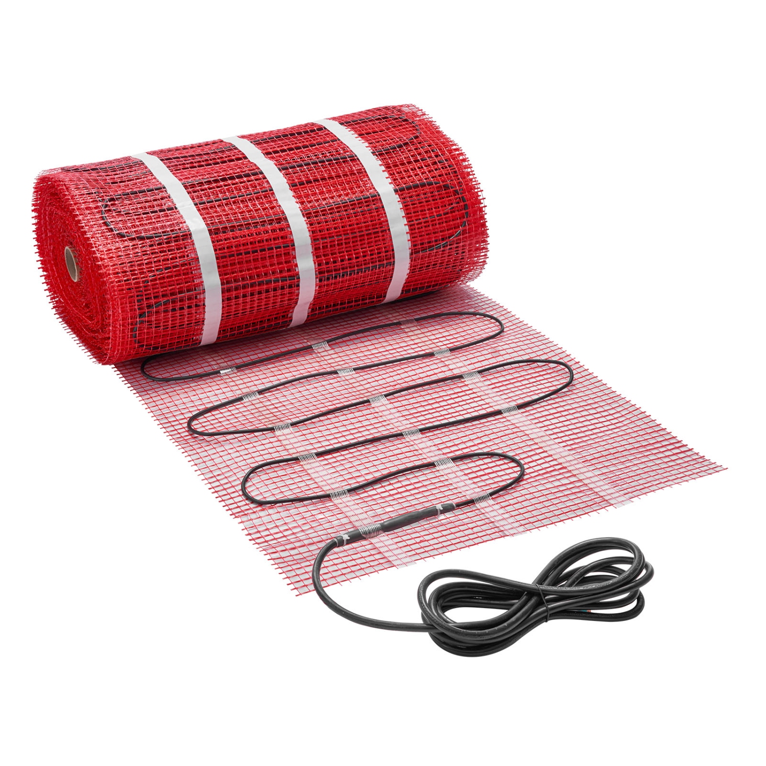 VEVOR 150 sqft Self-Adhesive Mesh Floor Heating Mat System, 120V Electric Radiant Heated Floor System, with Smart Control Thermostat & Alarm, Easy
